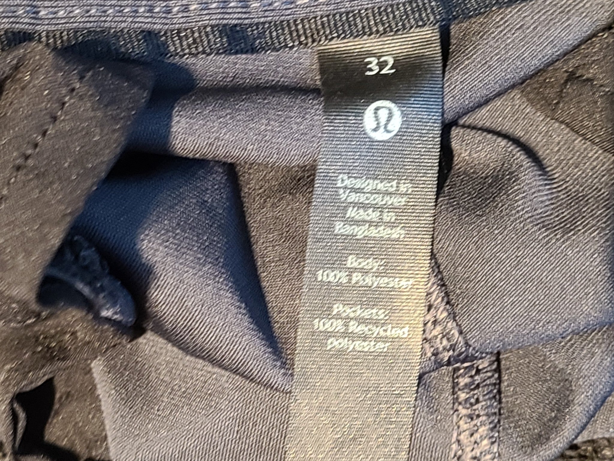 Lululemon Men's Commission Pant Slim 30" M5A51S Pants Iron Dark Blue Sz 32