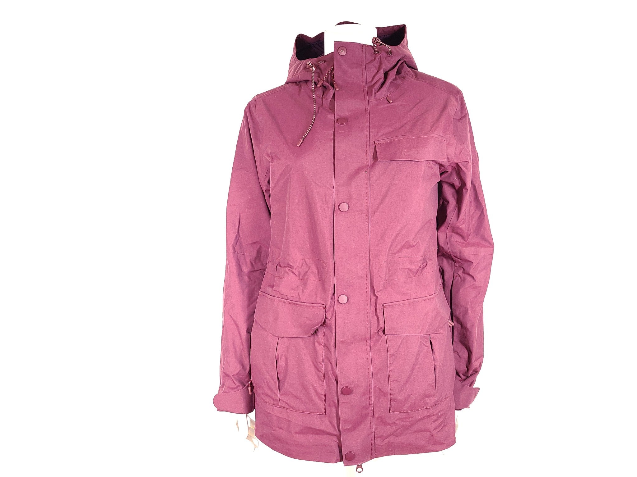 Burton Women's Runestone Hooded Snowboard Jacket DryRide Waterproof Burgundy S