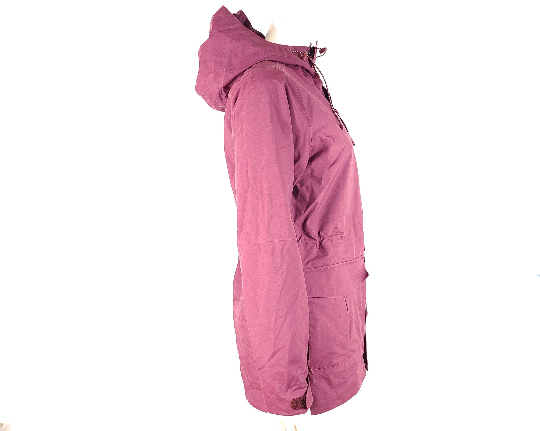 Burton Women's Runestone Hooded Snowboard Jacket DryRide Waterproof Burgundy S