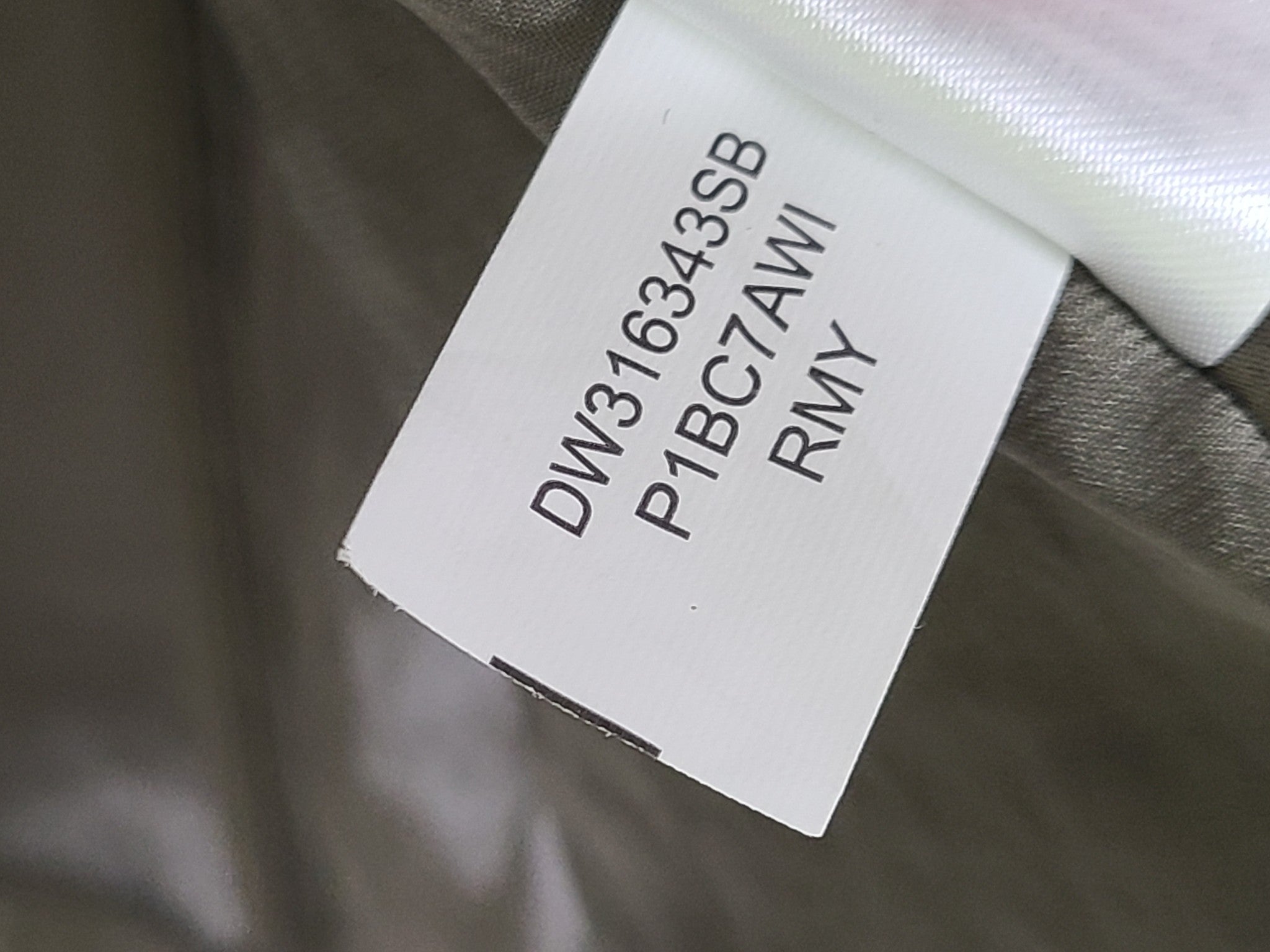 DKNY Open Blazer Smooth Satin P1BC7AWI Ruched Sleeves Olive Green Sz S