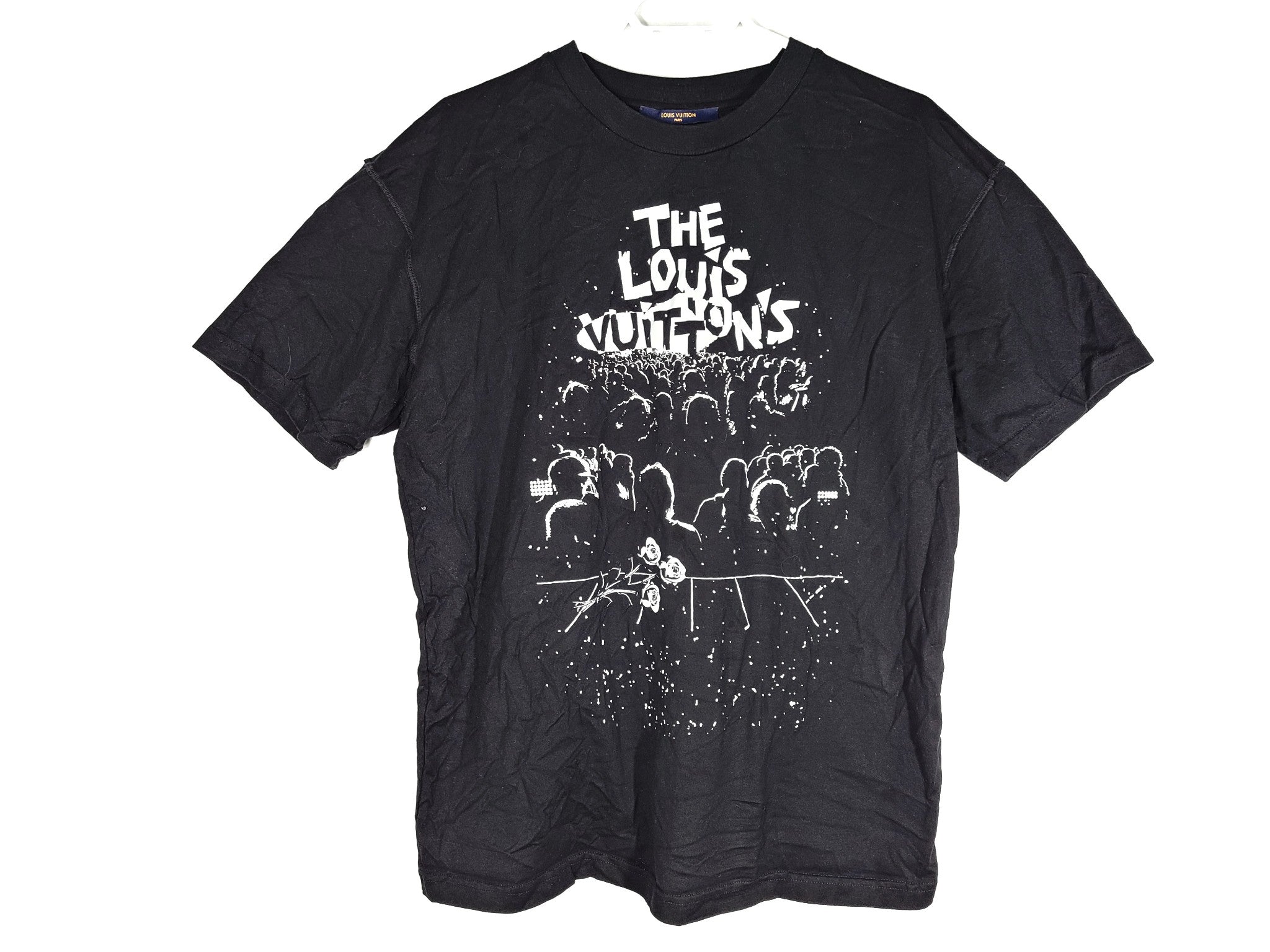 Louis Vuitton LV Men's Concert Print T-Shirt Black Sz L