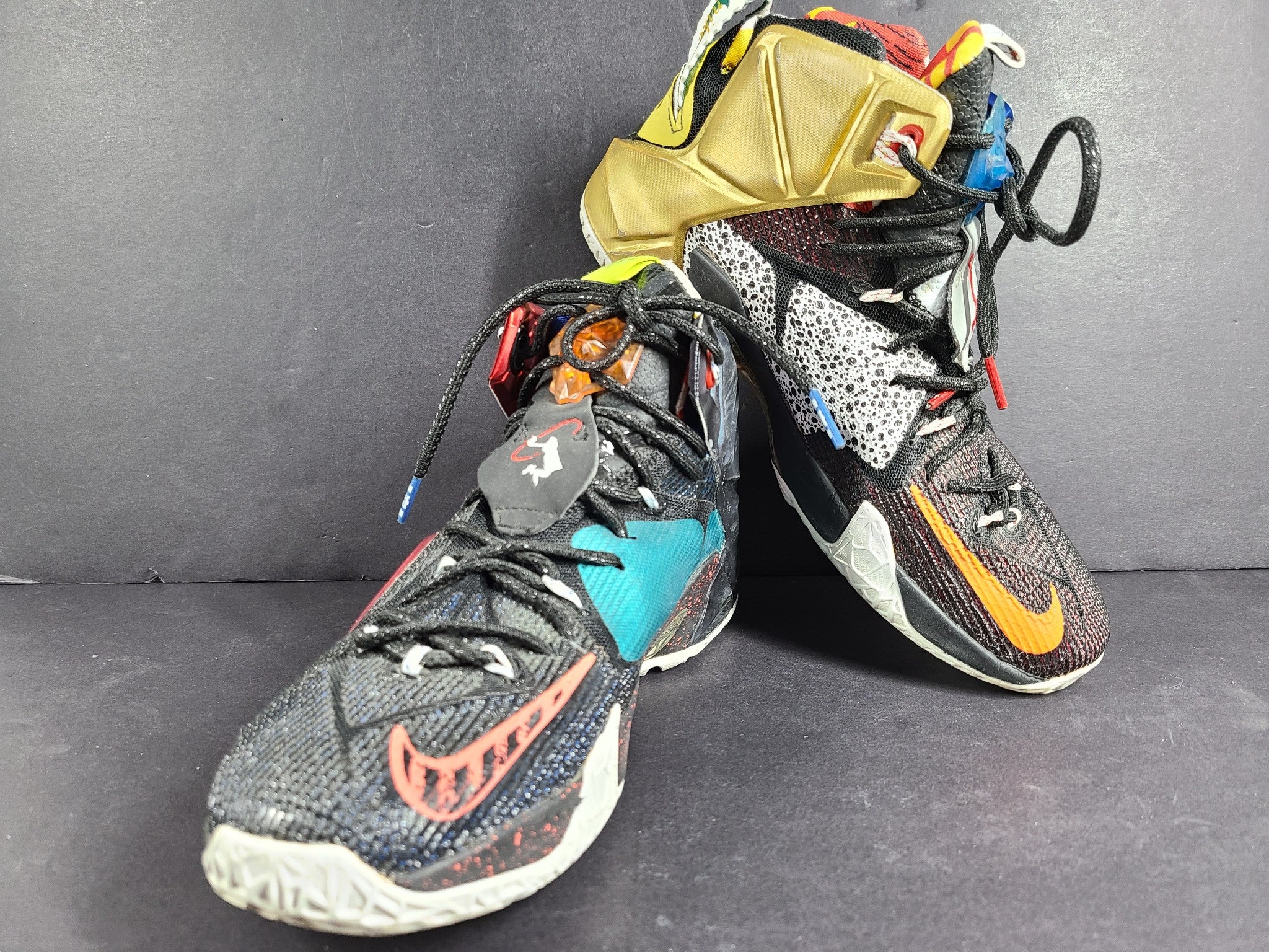 Nike Men's LeBron 12 'What the LeBron' Sneakers 812511-909 Multicolor Sz 8.5