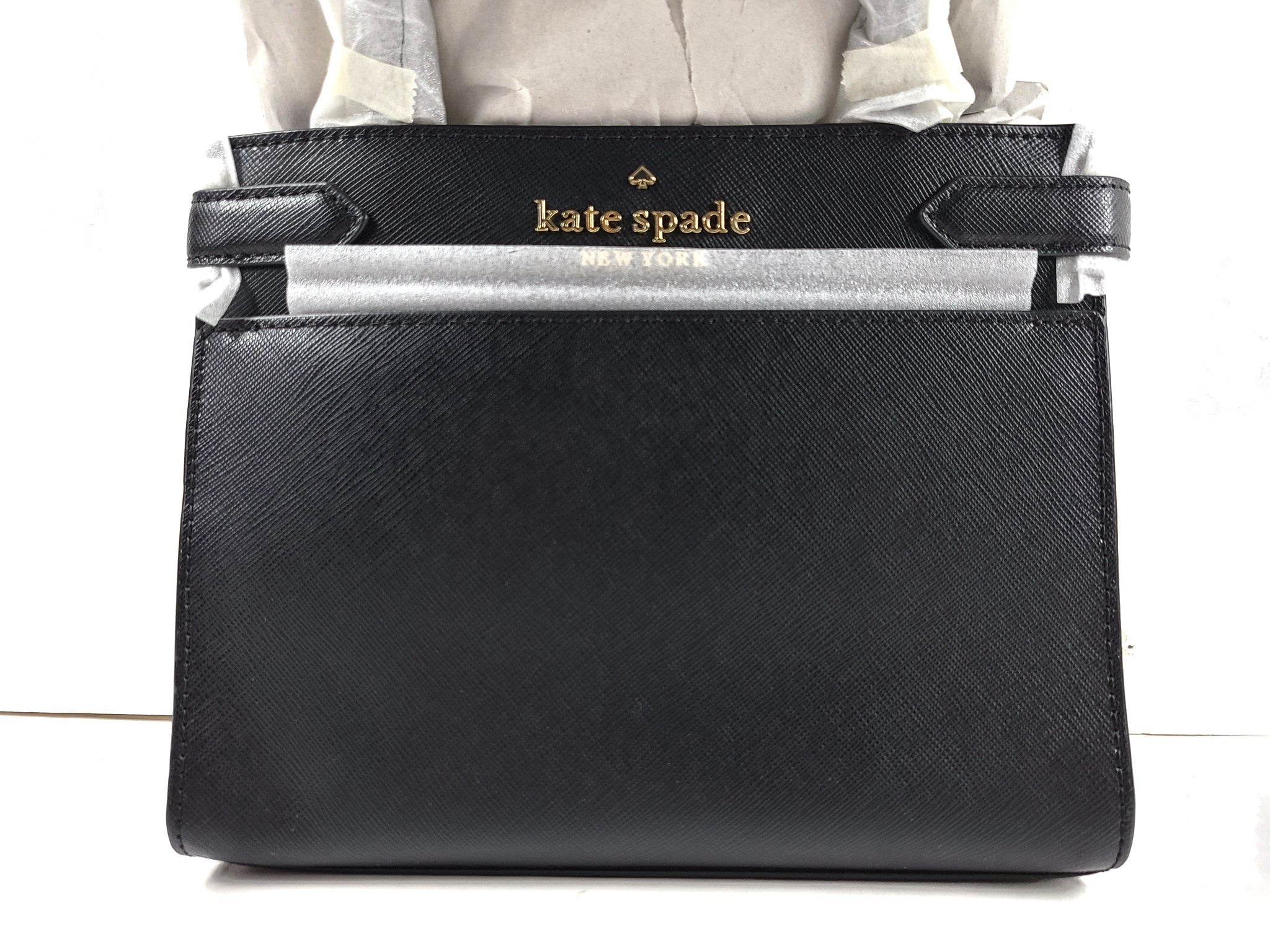 Kate Spade Staci Small Satchel Crossbody Bag Leather Small WKRU7097 Black NWT