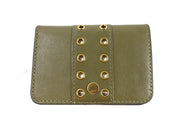 Fossil Women's Leather Valerie Card Case SL6516376 Wallet Green