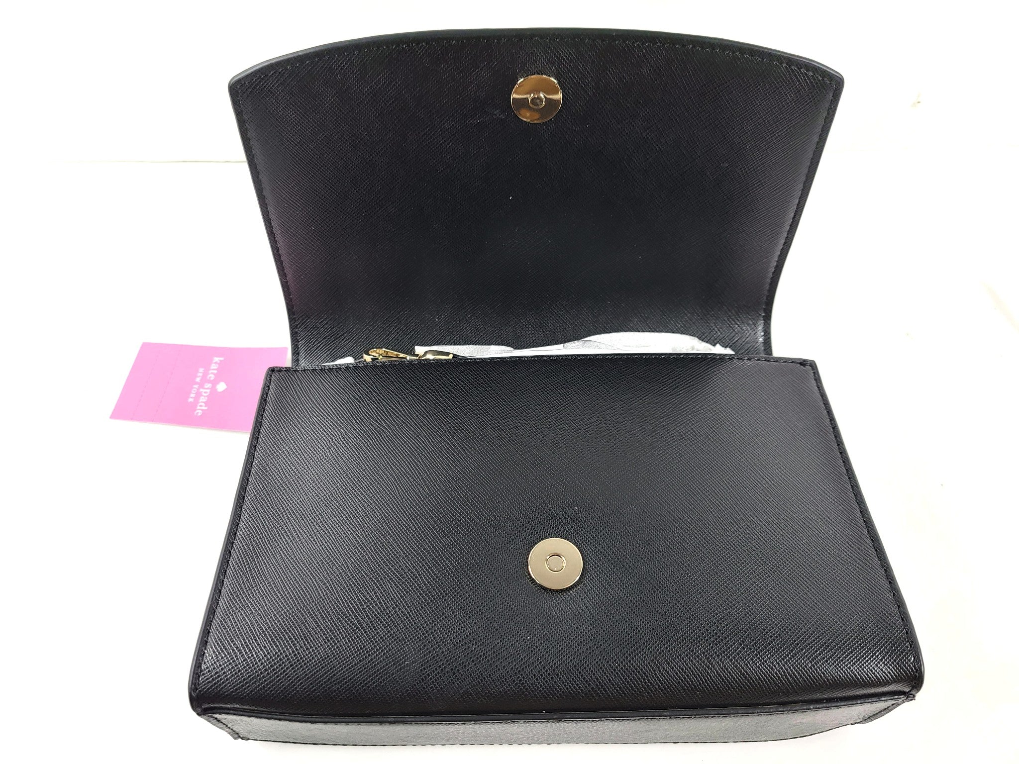 Kate Spade Carson Convertible Crossbody Bag Leather Small WKR00119 Black NWT