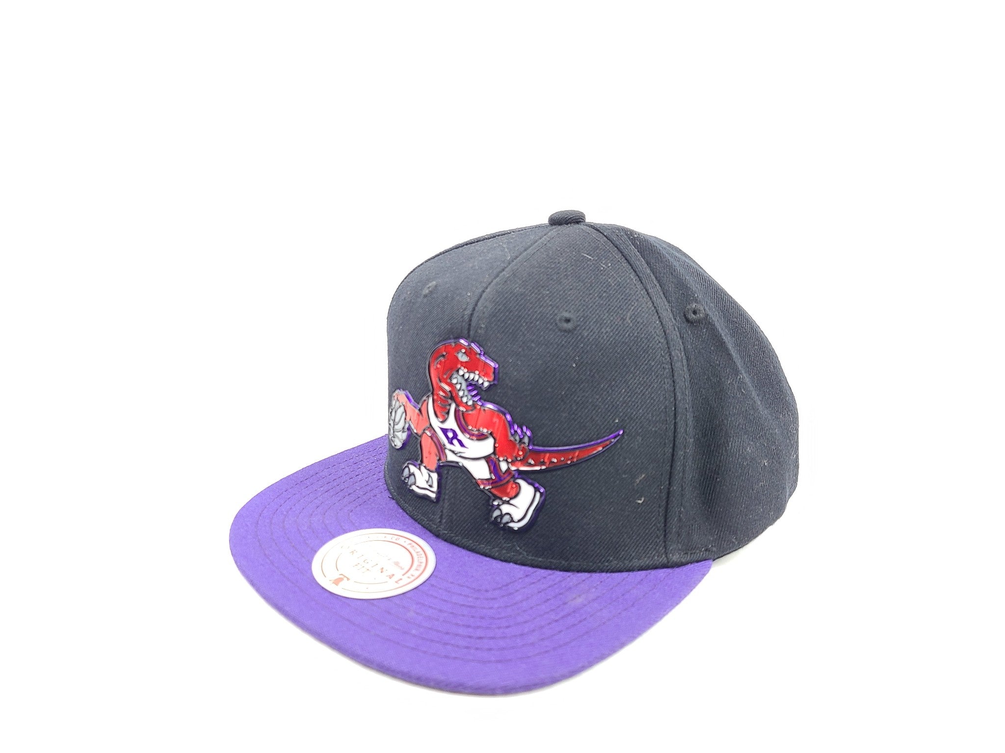 Mitchell & Ness Toronto Raptors NBA Team Ground Snapback Hat Black One Size