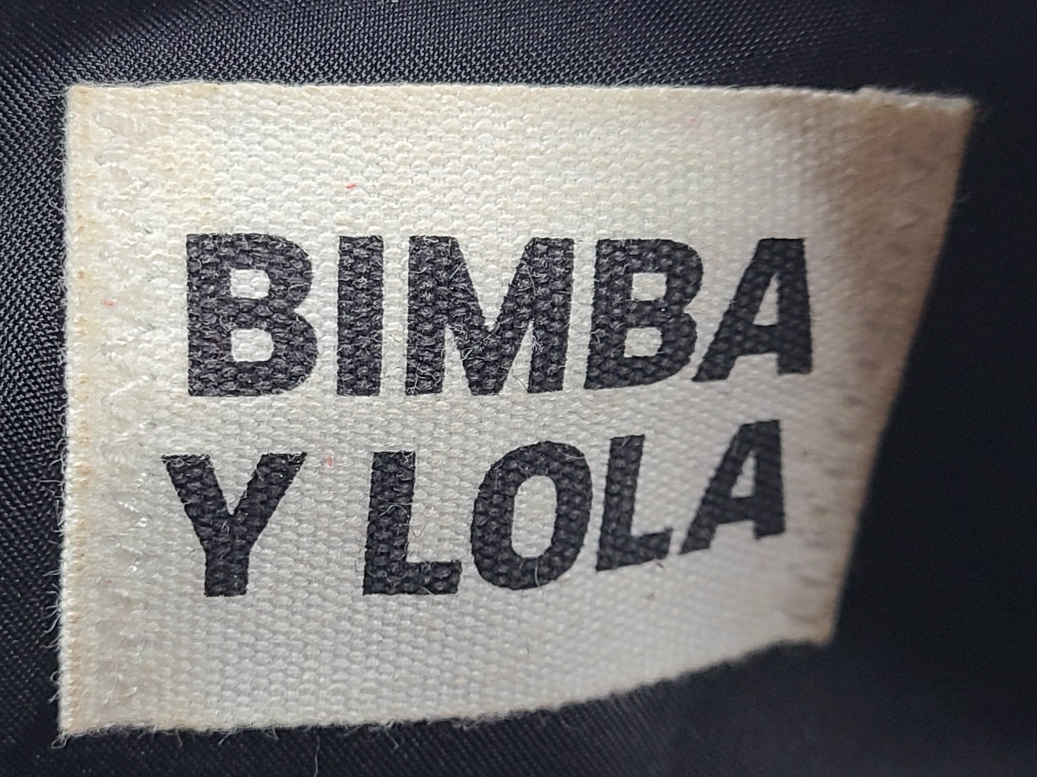 Bimba Y Lola Mini Nylon Make-Up Case Zip Closure Pouch Black
