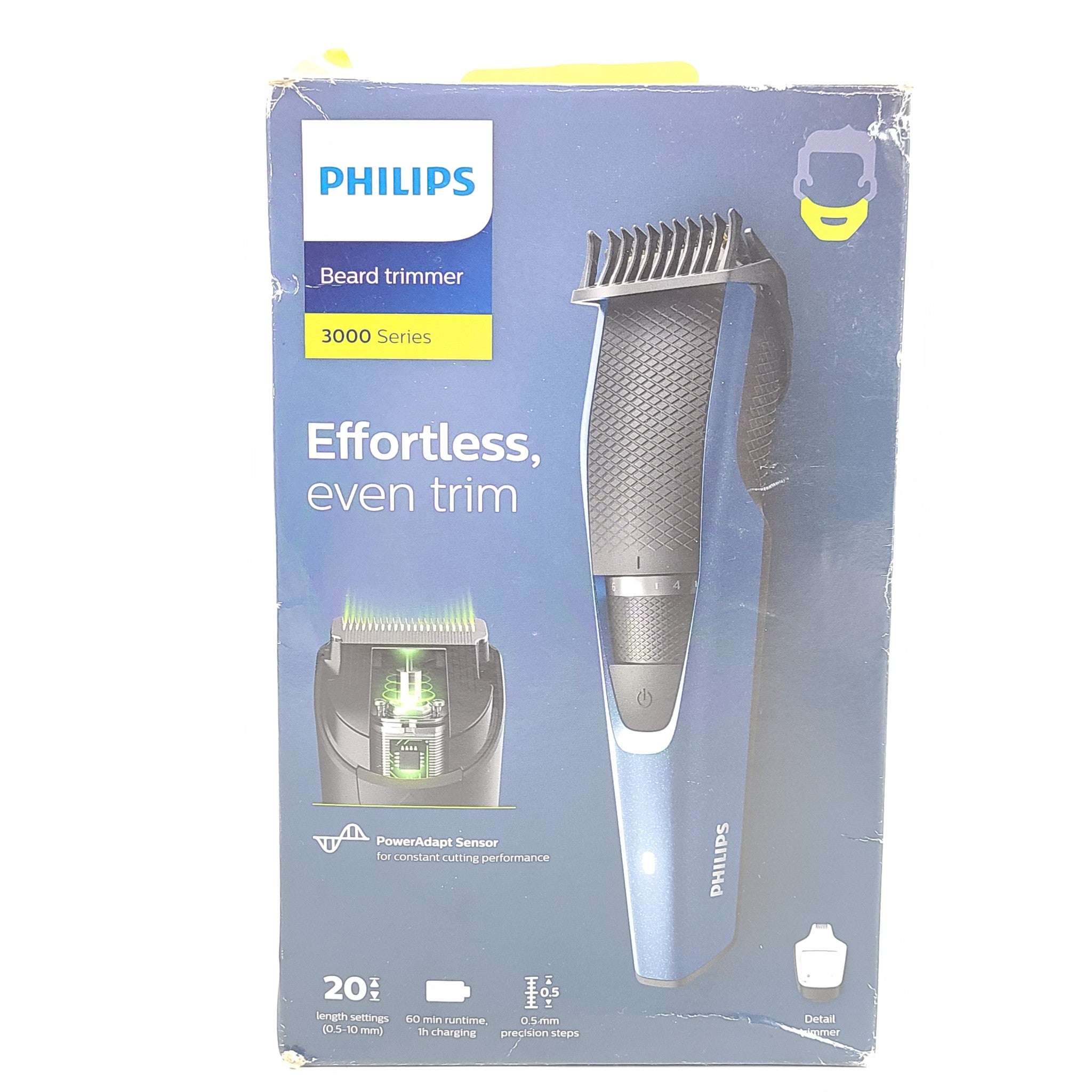 Philips Series 3000 Beard Trimmer BT3235 Detail Trimmer Power Adapt Sensor
