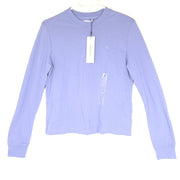 Calvin Klein Women's Archive Logo Long Sleeve T-Shirt Violet Sz S