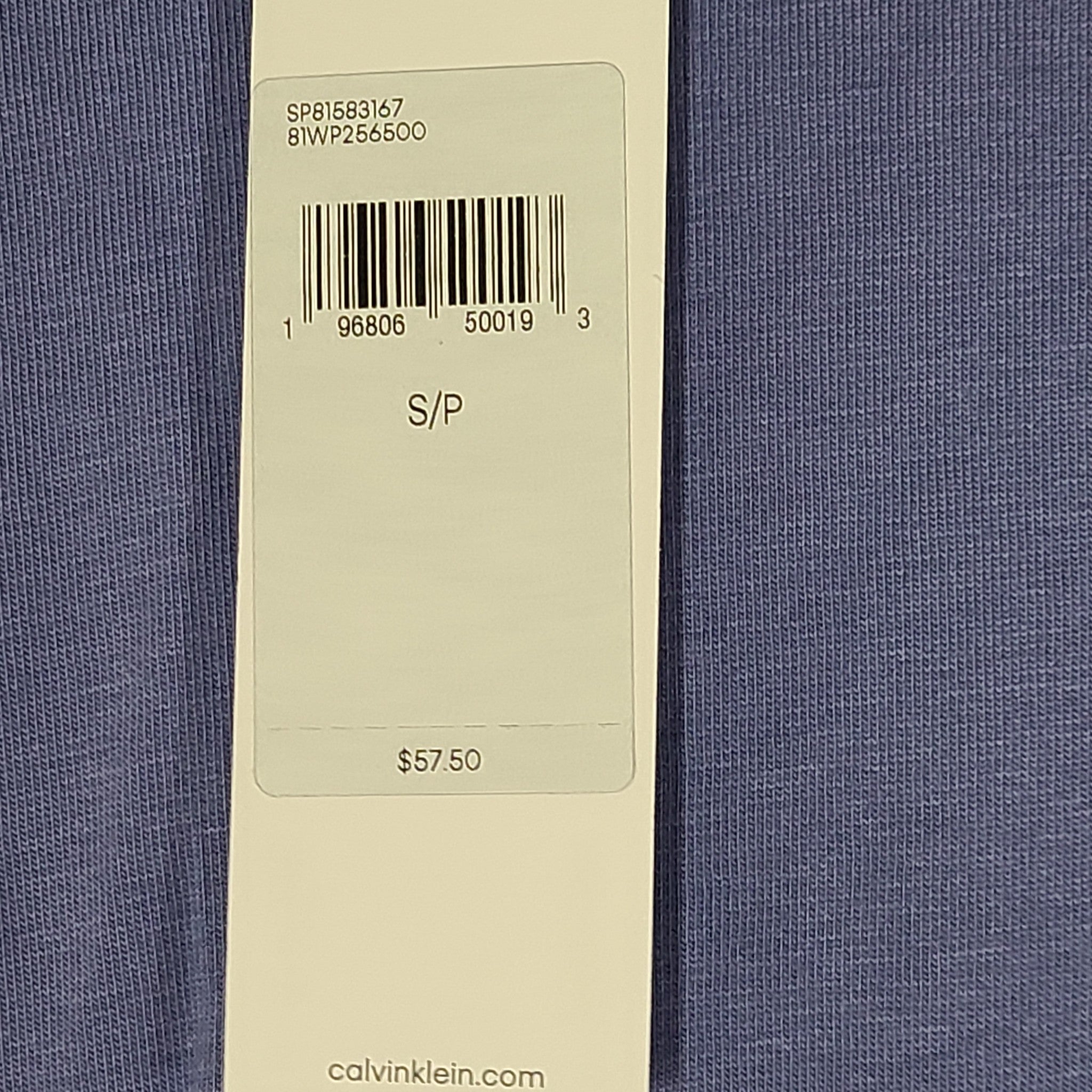 Calvin Klein Women's Archive Logo Long Sleeve T-Shirt Violet Sz S
