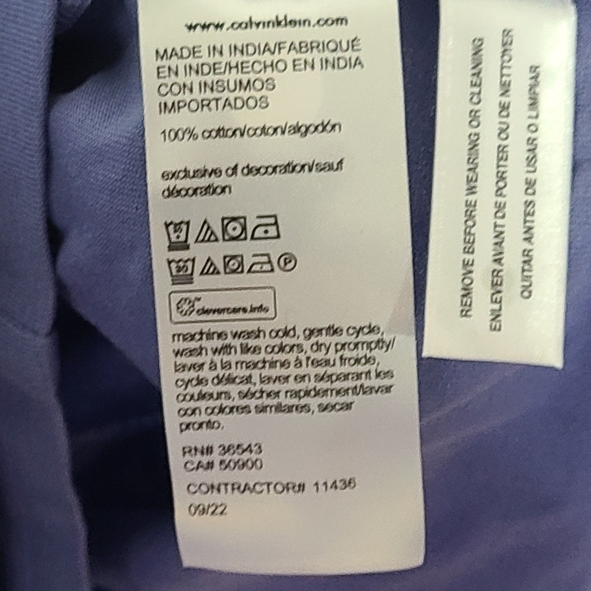 Calvin Klein Women's Archive Logo Long Sleeve T-Shirt Violet Sz S