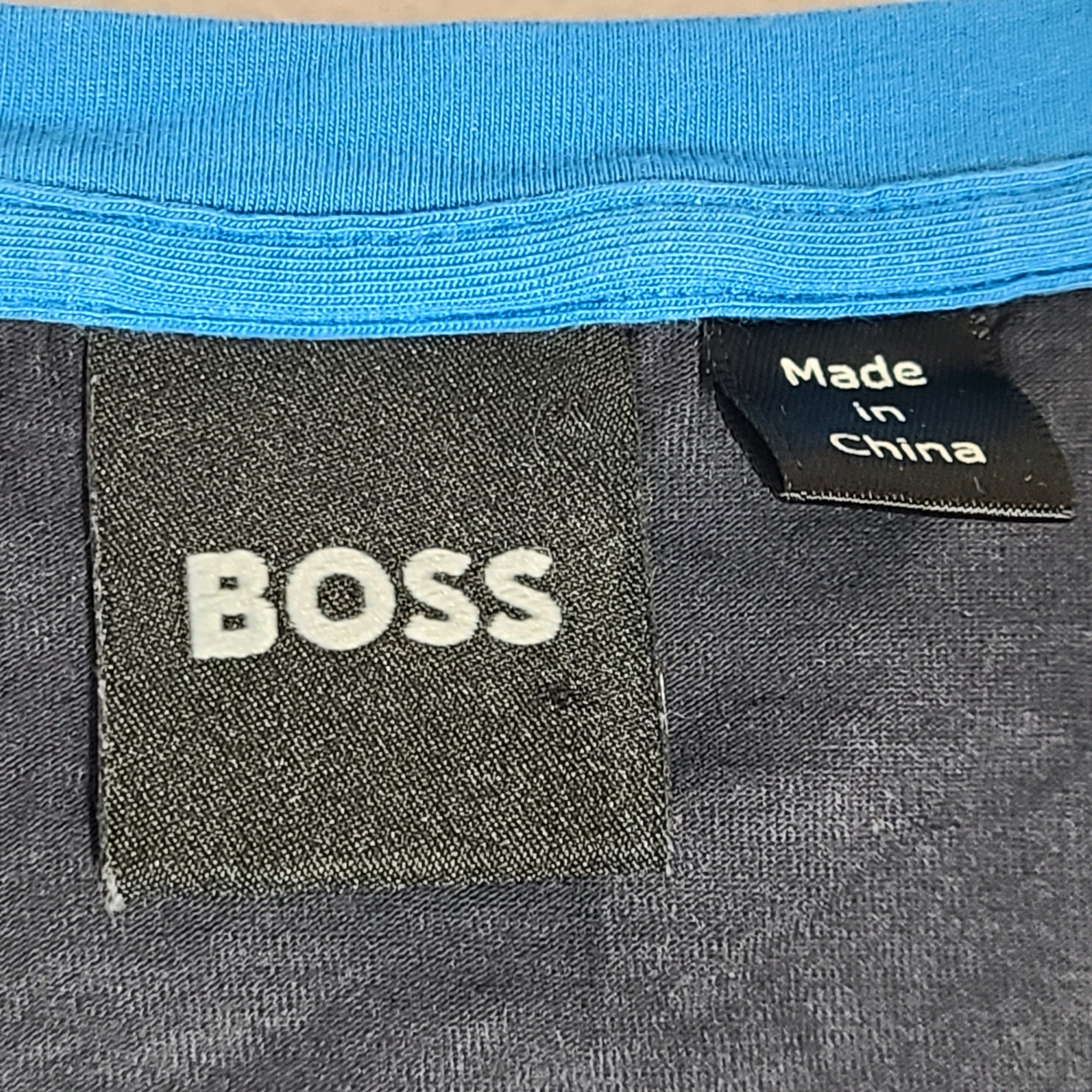 Hugo Boss Men's Balance T-Shirt Regular Fit Cotton Blend Navy Blue Sz L