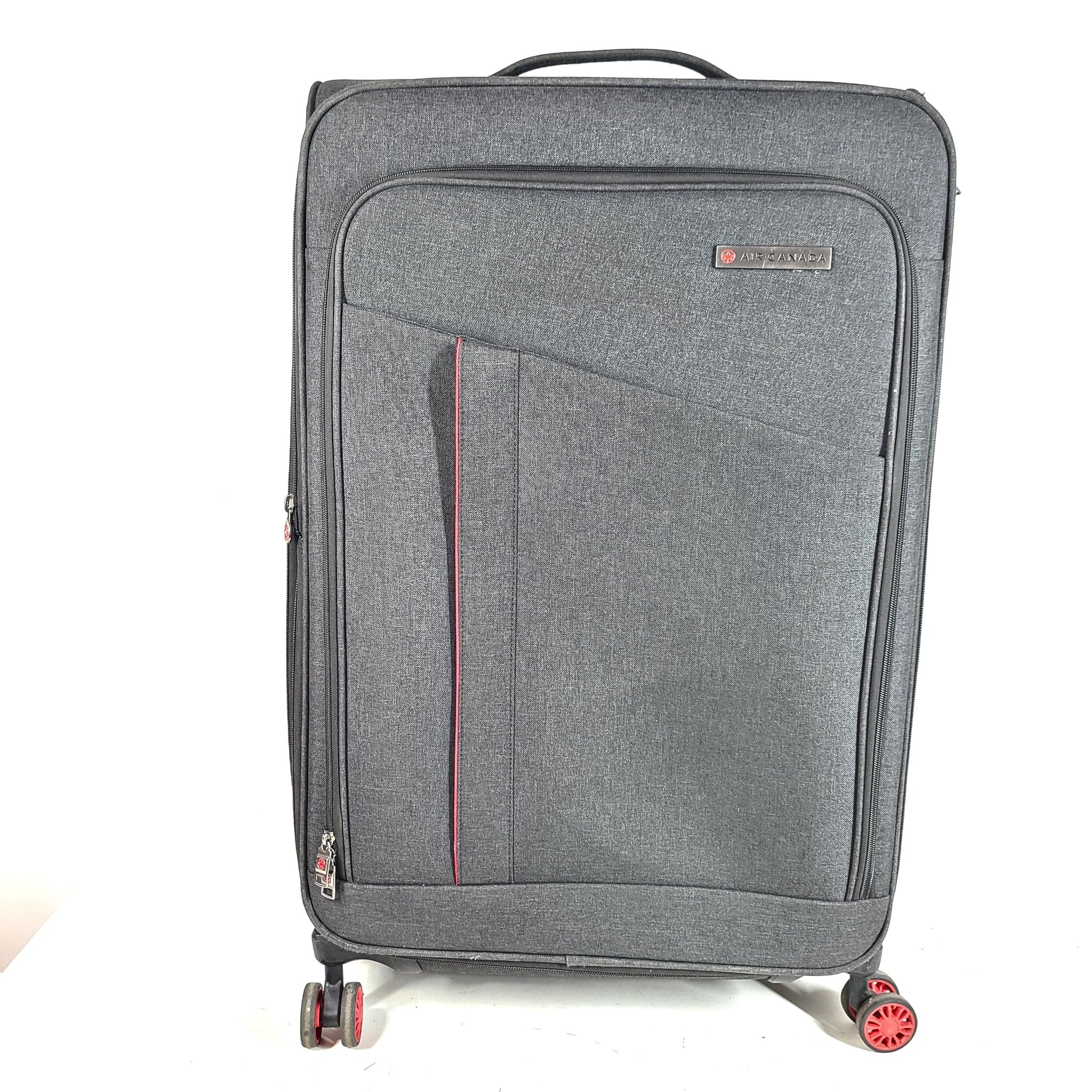 Air Canada 30" Fusion Softside Spinner Luggage Expandable Lightweight Gray