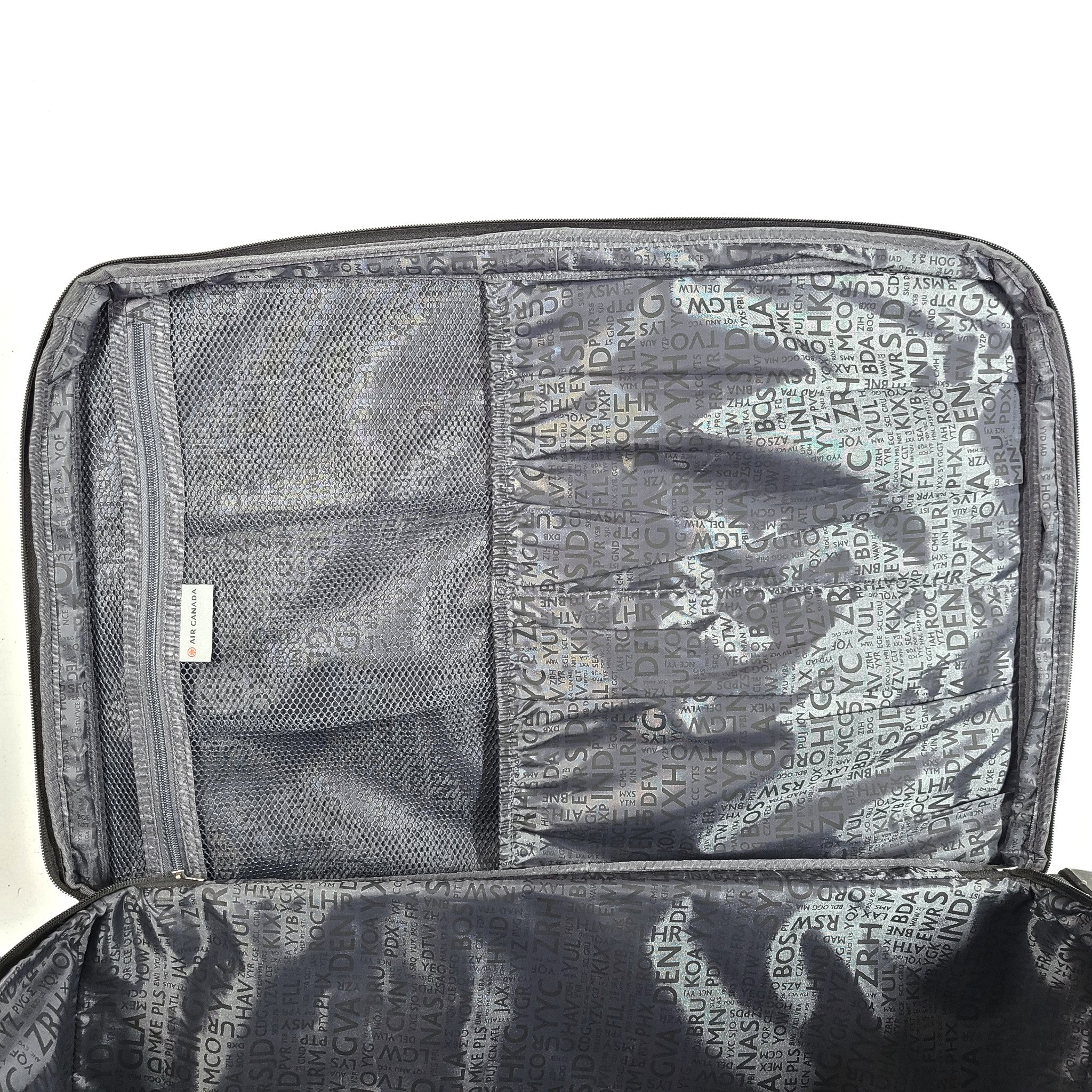 Air Canada 30" Fusion Softside Spinner Luggage Expandable Lightweight Gray