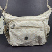Kipling Women's Gabbie S Crossbody Bag Multiple Pockets Adjustable Strap Beige