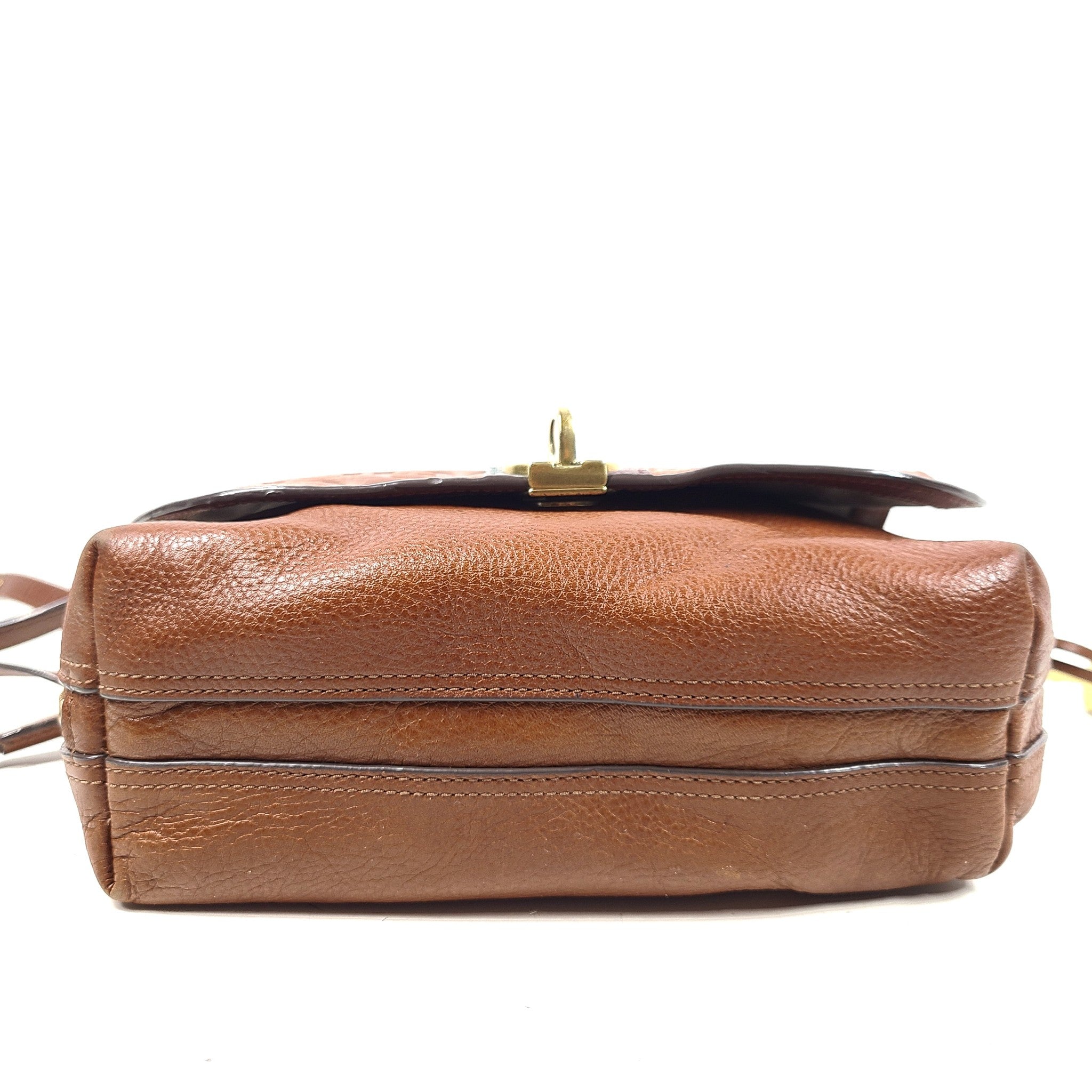 Fossil Maya Crossbody Flap Bag Real Leather Purse ZB7839914 Brown Multi