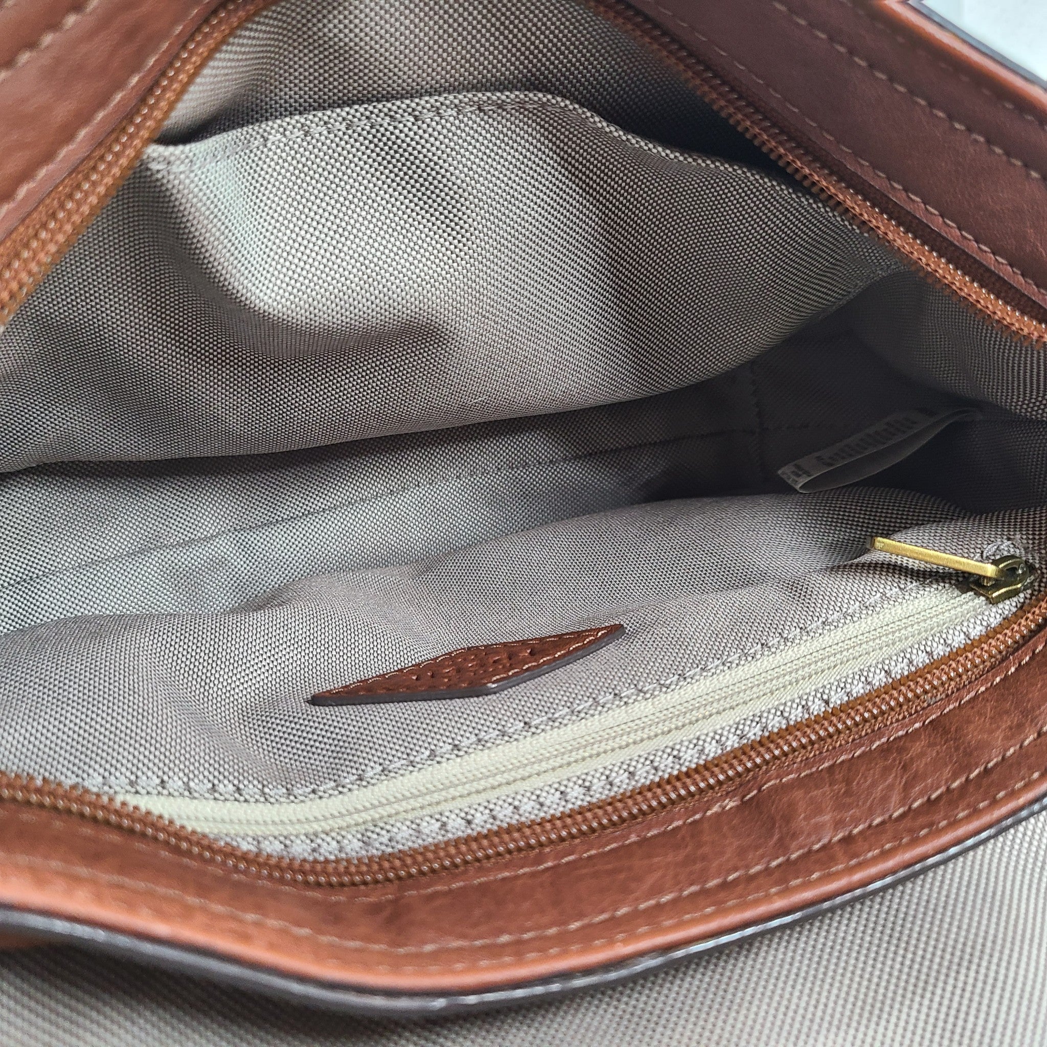 Fossil Maya Crossbody Flap Bag Real Leather Purse ZB7839914 Brown Multi
