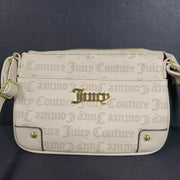 Juicy Couture Women's Faux Leather Allover Logo Crossbody Bag L88903 Beige