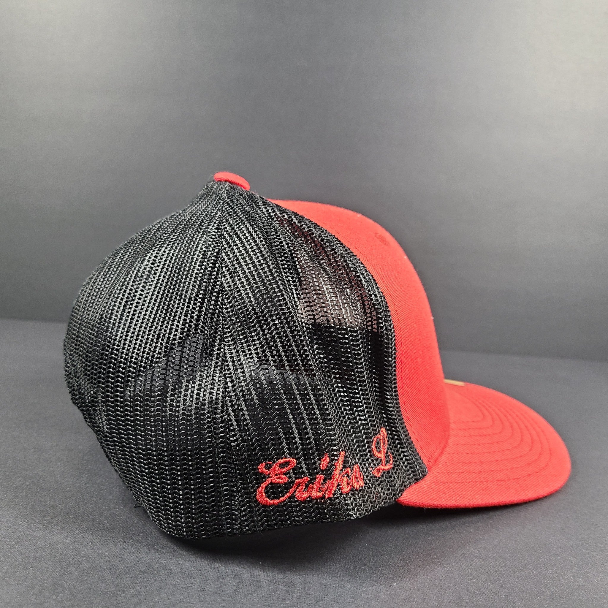Hurley Adult Men's Staple Trucker Hat Mesh Snapback Adjustable Cap Red One Size