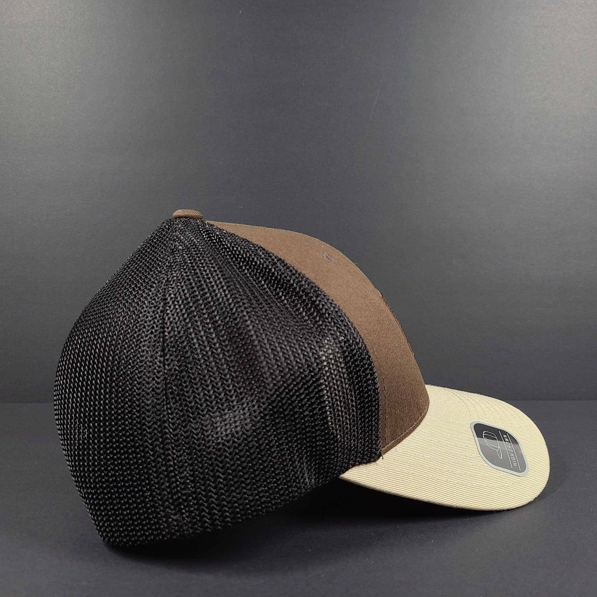 Columbia Adult Rugged Outdoor Flexfit Hat Snapback Mesh Ball Cap Brown Sz S-M