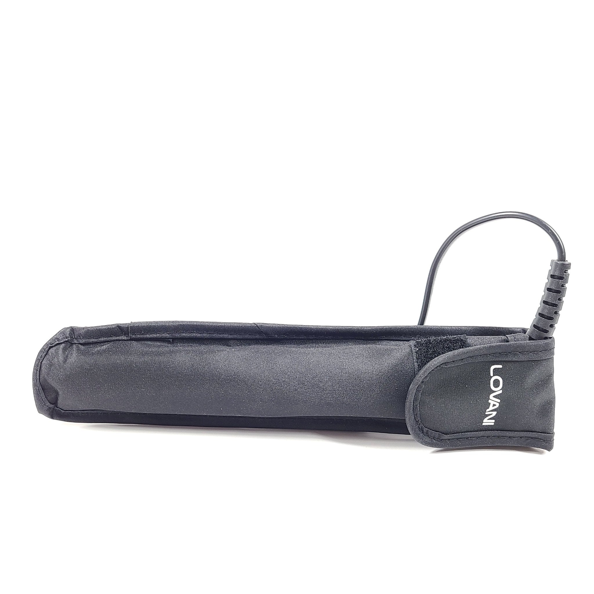 Lovani Mini Flat Iron Hair Straightener Titanium 0.5 in Portable Travel Sz Black