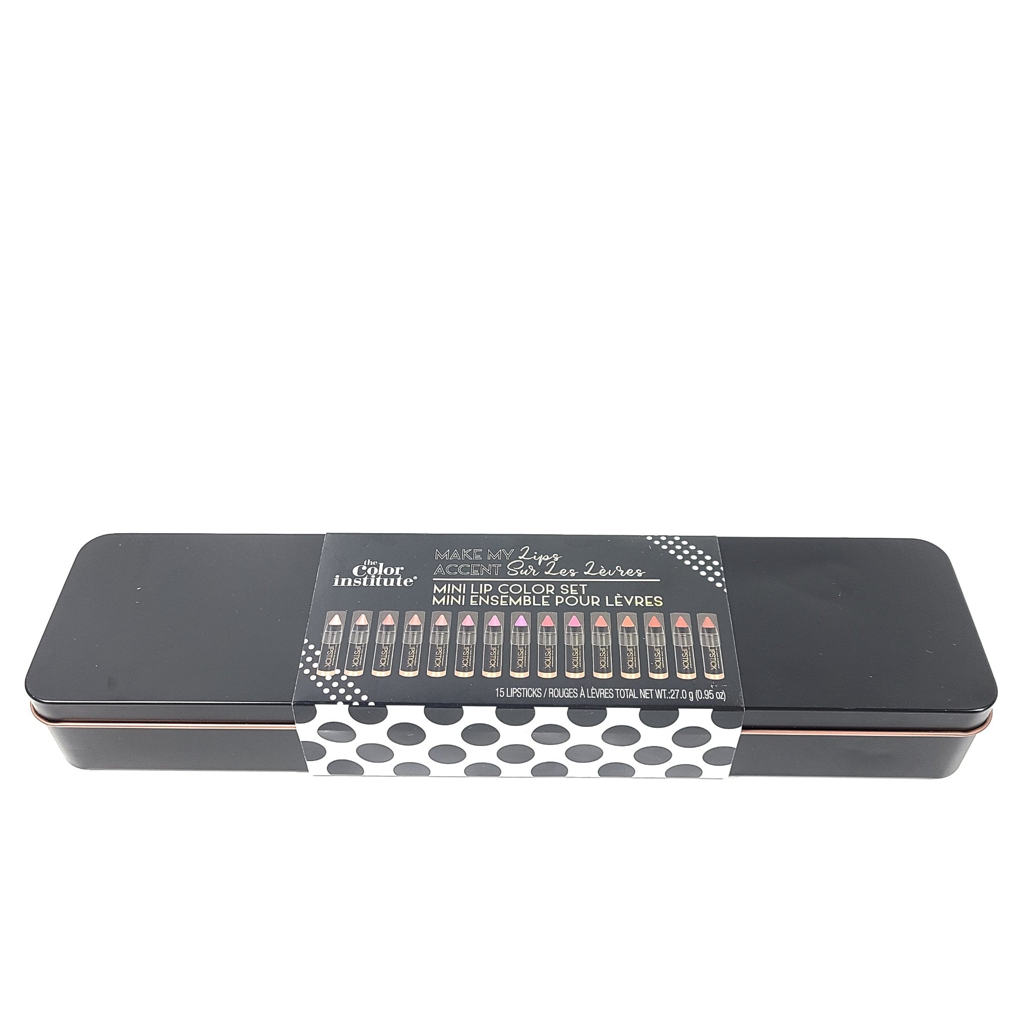 The Colour Institute Make My Lips 15 pc Mini Lip Color Set Lipsticks Pink Red