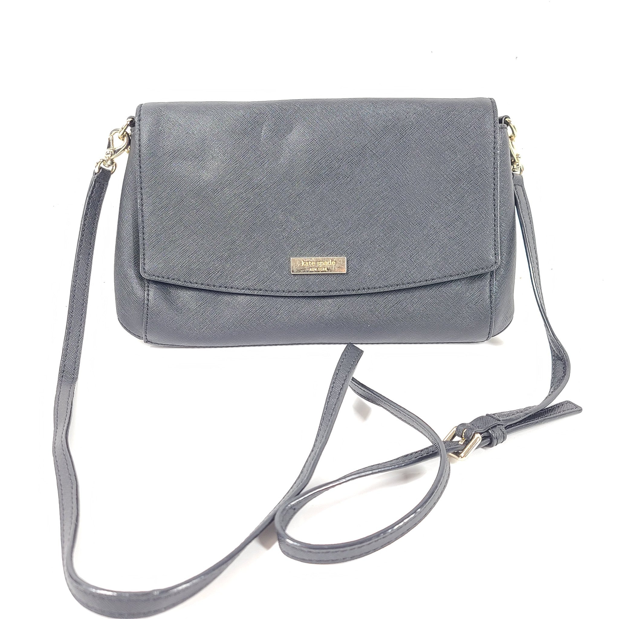 Kate Spade New York Kenzie Small Convertible Crossbody Purse PVC Black