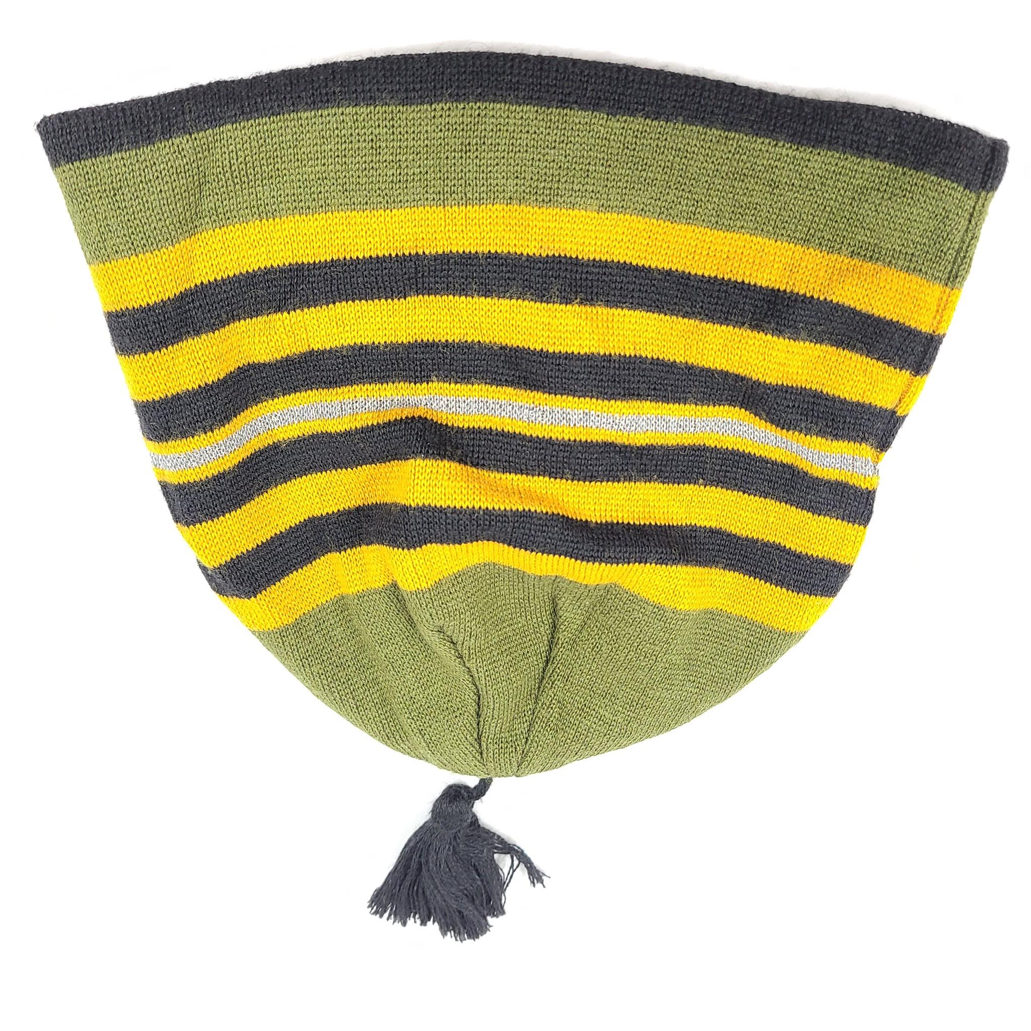 Ciele TRL Beanie Unisex Wool One Size Knit Winter Running Hat Green Yellow