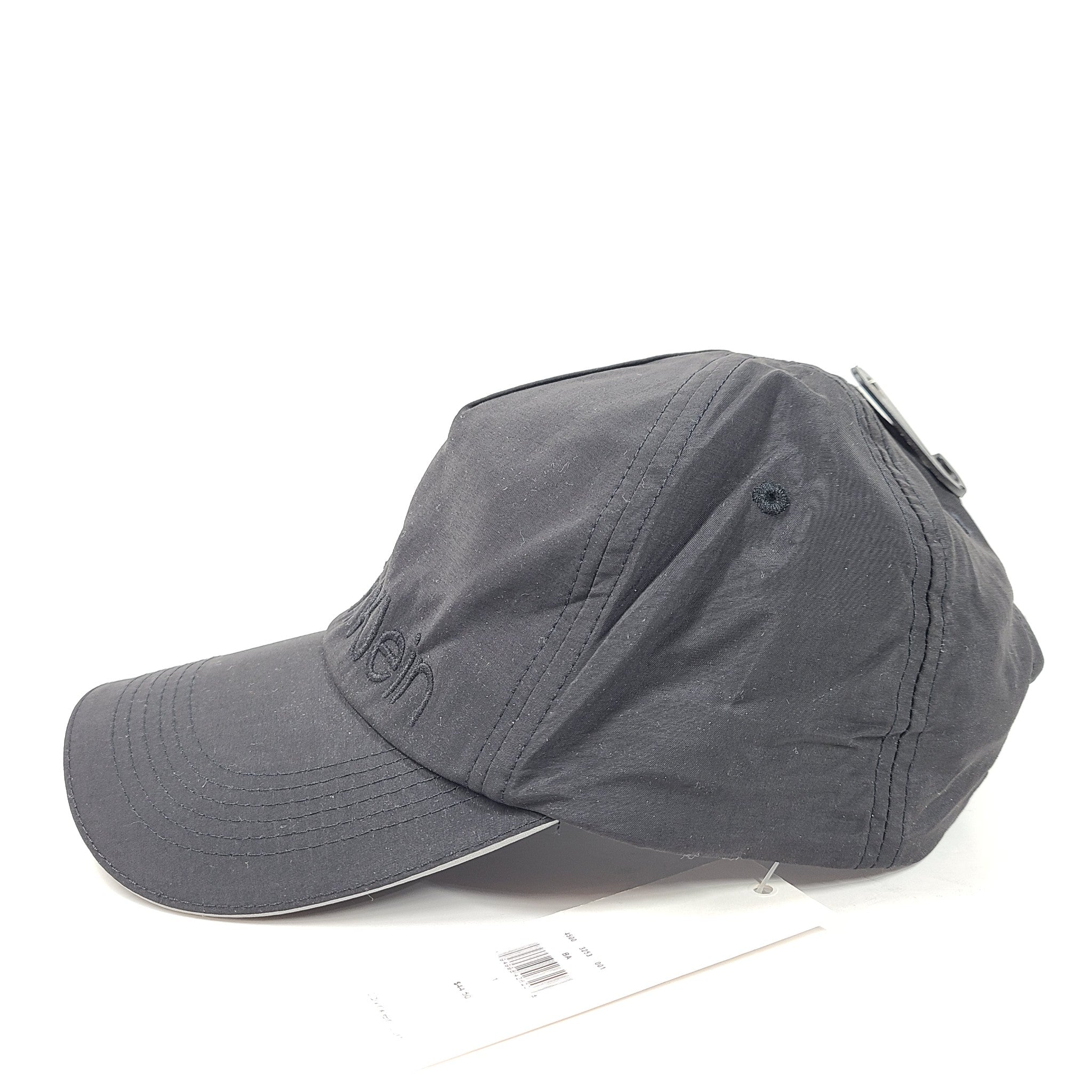 Calvin Klein Twill Embroidered Logo Cap Cotton Baseball Adjustable Black One Sz