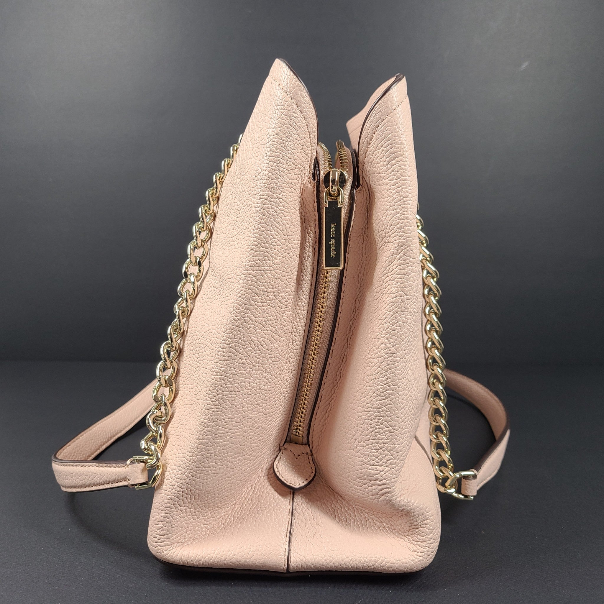 Kate Spade Jordyn Medium Chain Handle Tote Shoulder Bag Pink NEW