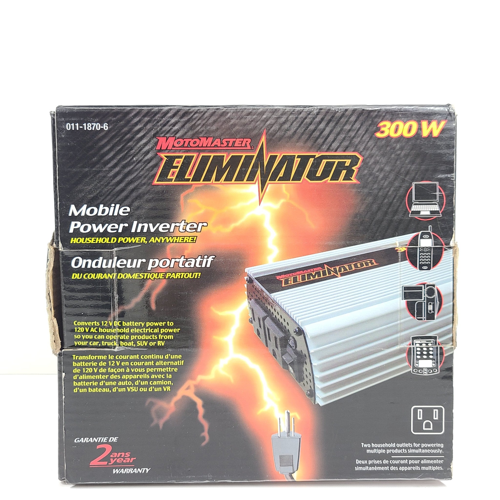 Motomaster Eliminator Mobile Power Inverter 300W 011-1870-6