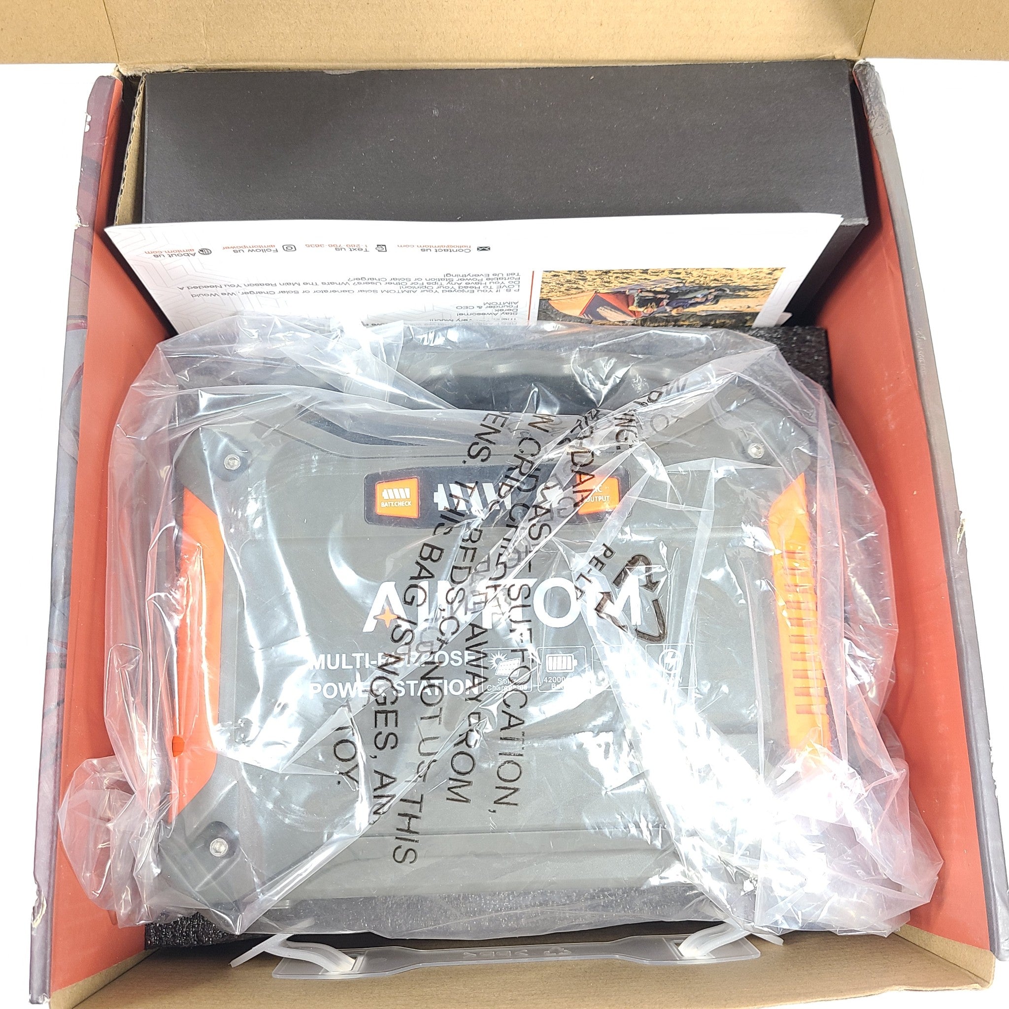NEW AIMTOM SPS155 Portable Power Station 42000mAh 155Wh 110V/100W AC 12V DC