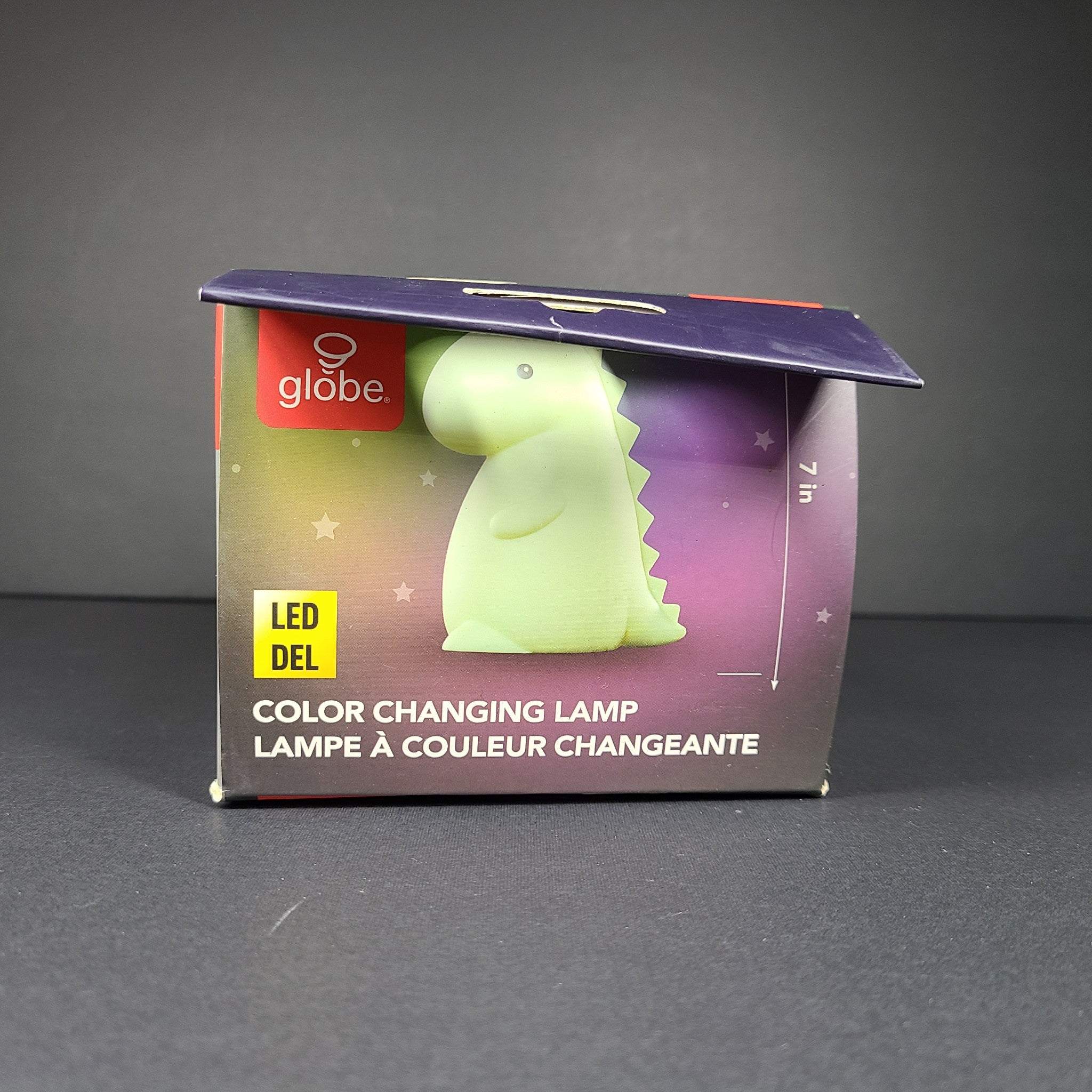 Globe Electric Tommy Dinosaur Multicolor LED Rechargeable Silicone Night Light