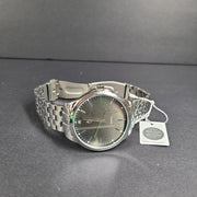 Nic & Syd Men's 45mm Watch Silver-Tone Swarovski Crystal Quartz Wrist Watch