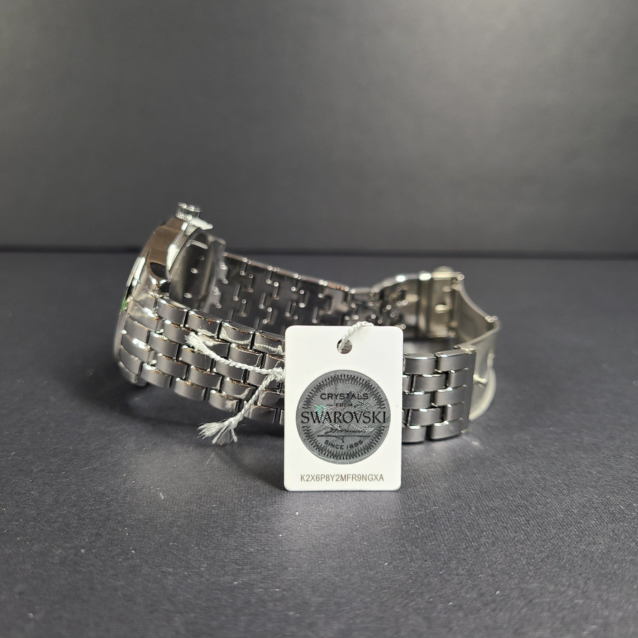 Nic & Syd Men's 45mm Watch Silver-Tone Swarovski Crystal Quartz Wrist Watch