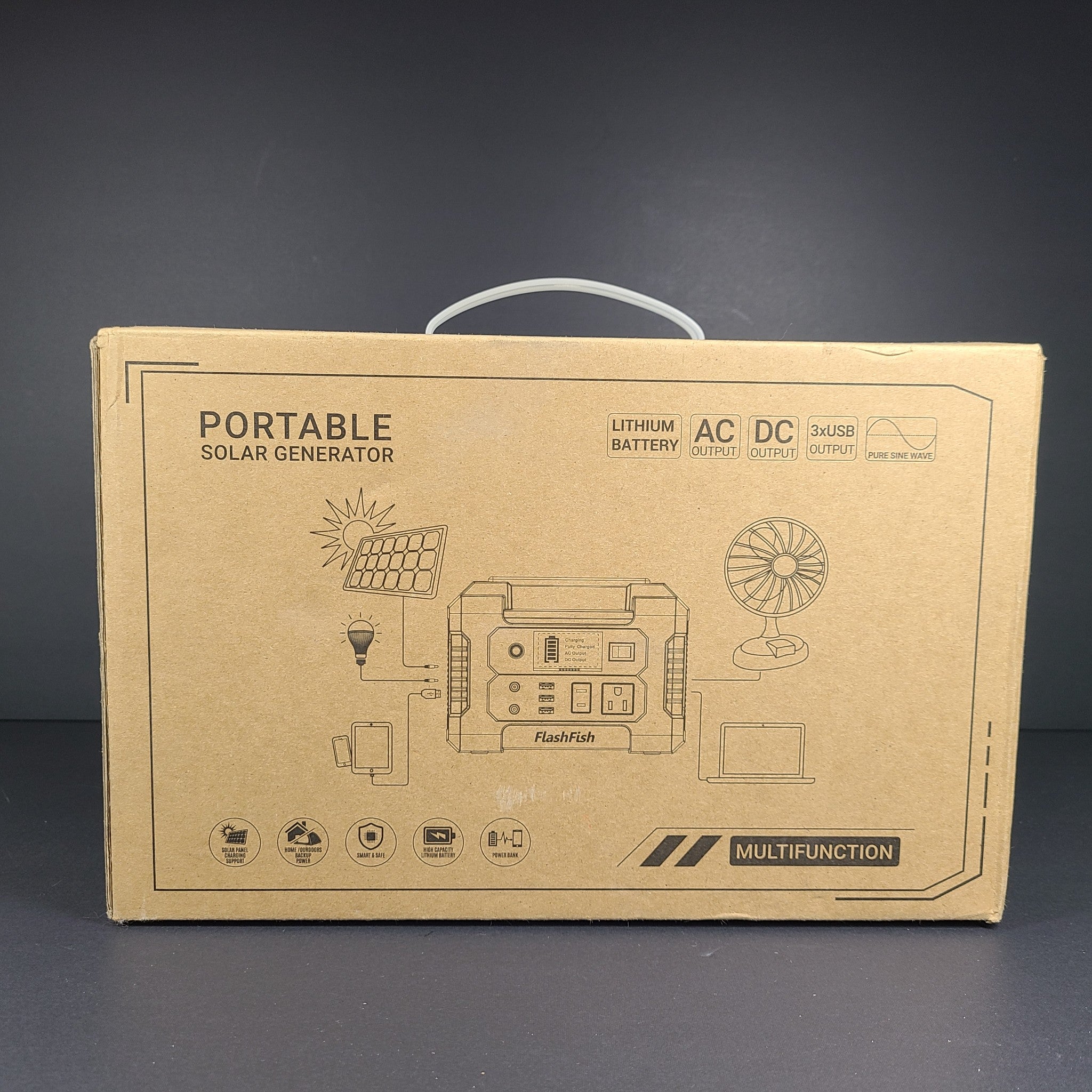 FlashFish E200 Portable Power Station | 200W 151Wh/40800mAh AC and DC