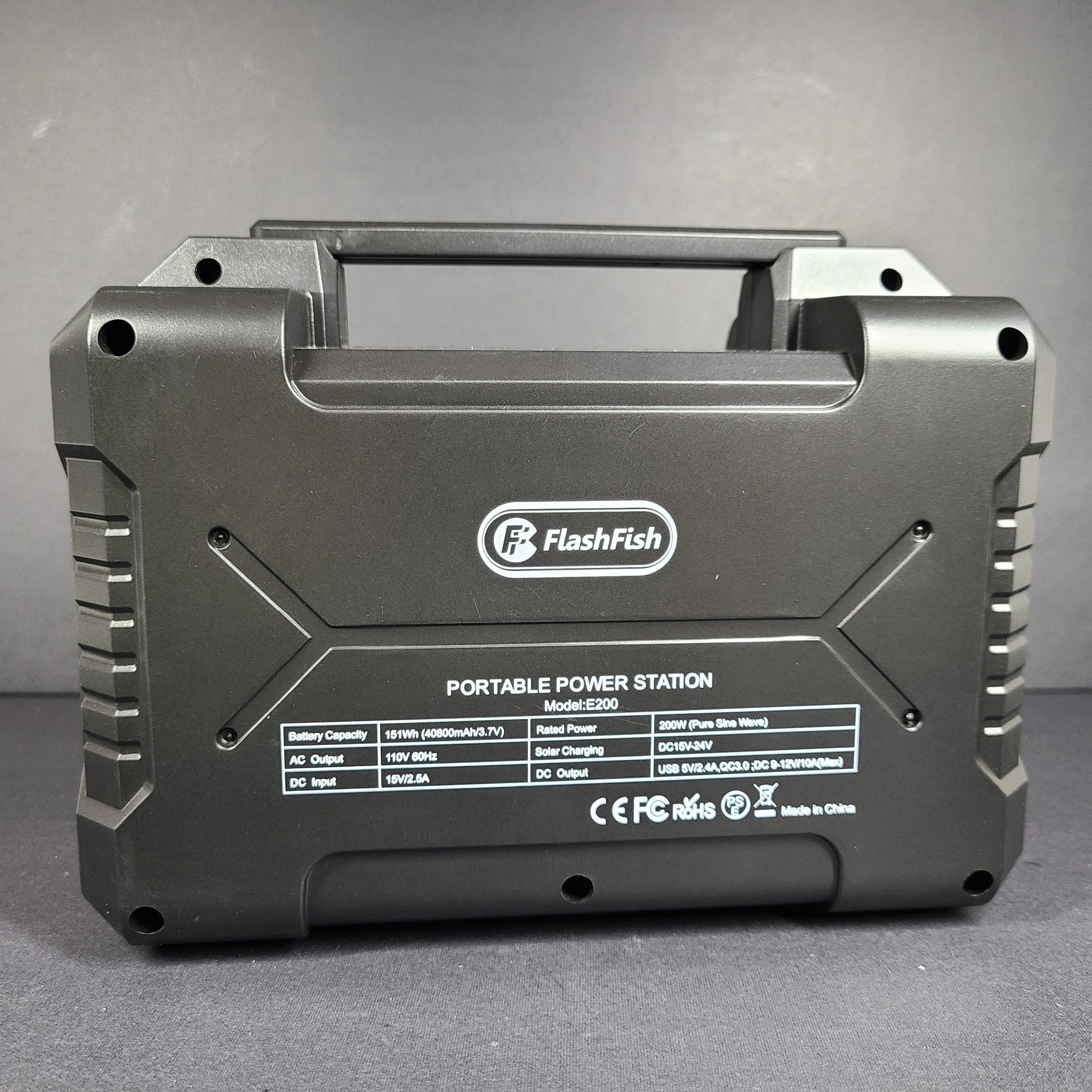 FlashFish E200 Portable Power Station | 200W 151Wh/40800mAh AC and DC