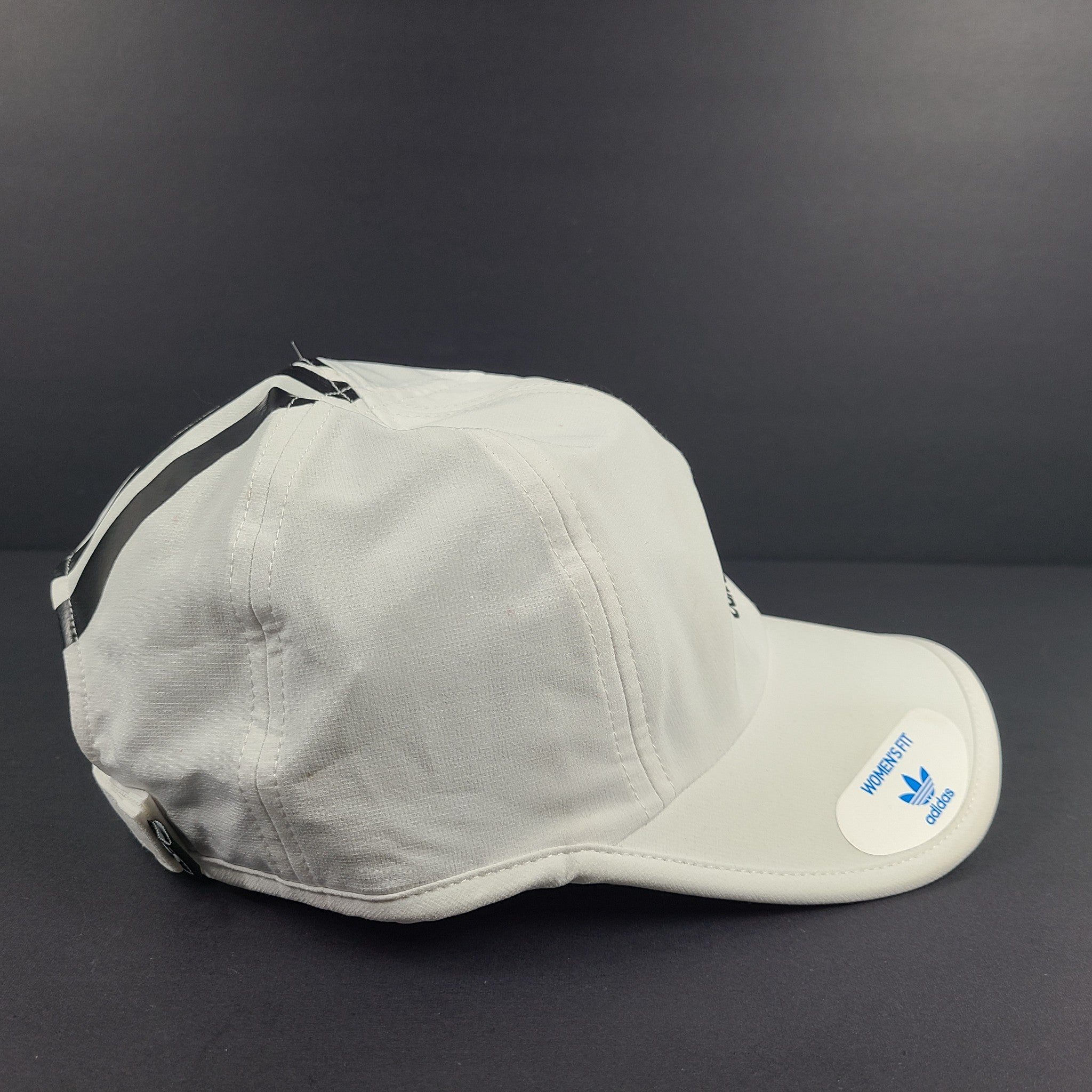 Adidas Women's Trainer II Baseball Cap Hat Stretch CI7720 White Adjustable