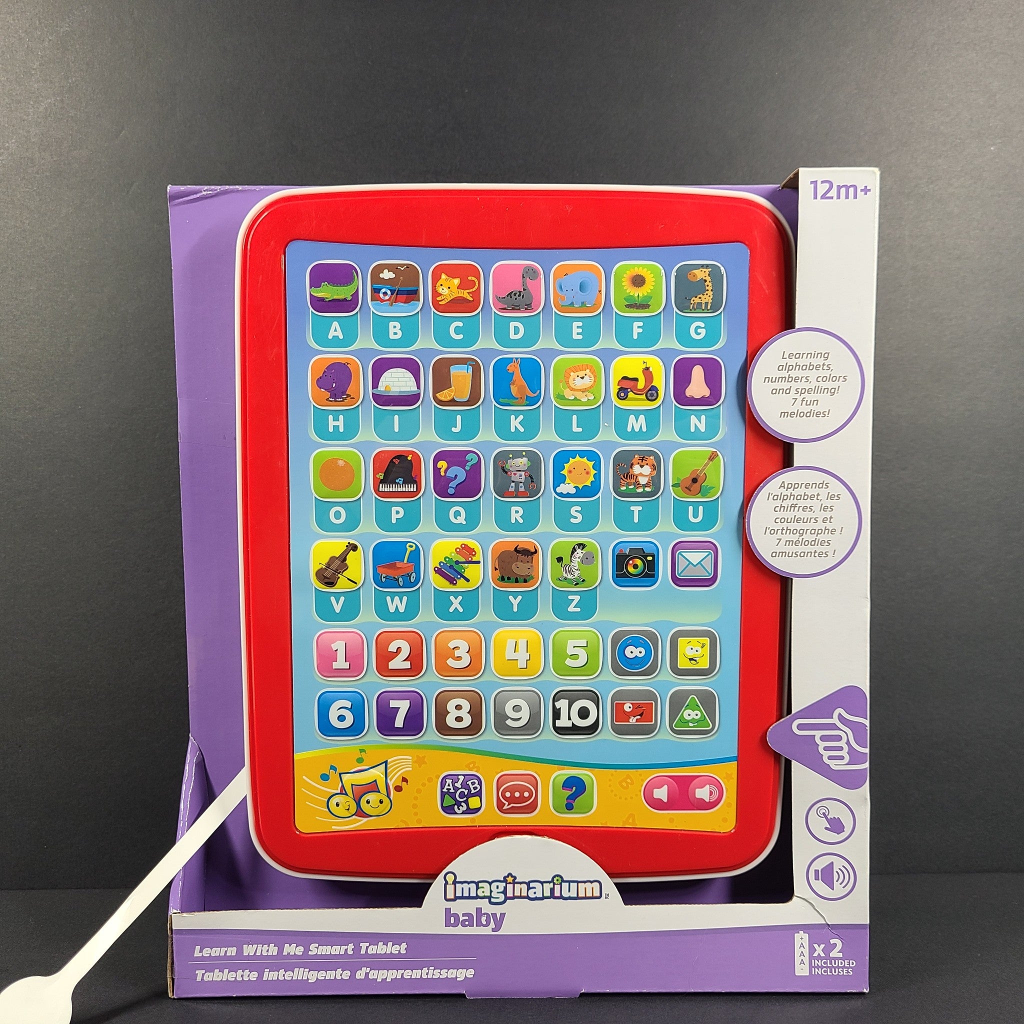 Imaginarium Smart Tablet Pretend Computer Educational Laptop Alphabet Toy 12M+