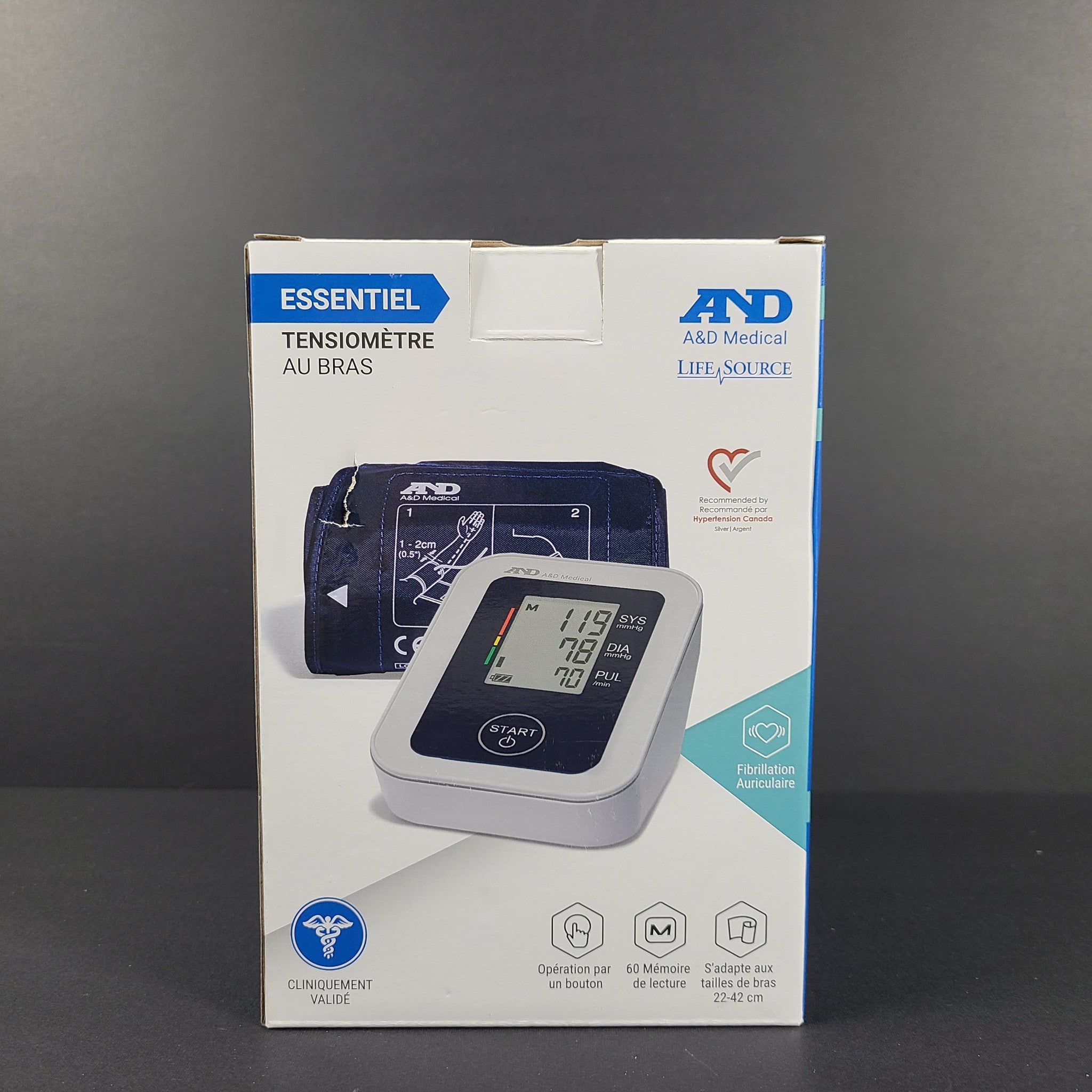 A&D Medical Essential Blood Pressure Monitor UA-651 Electronic Upper Arm NEW