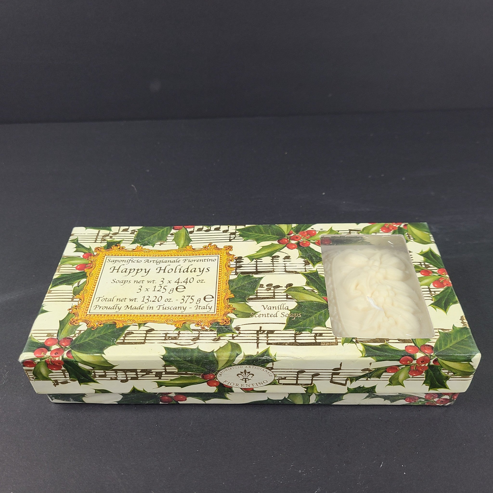 Gift Set 3 x Handmade Soap Vanilla Scent Made in Tuscany Italy