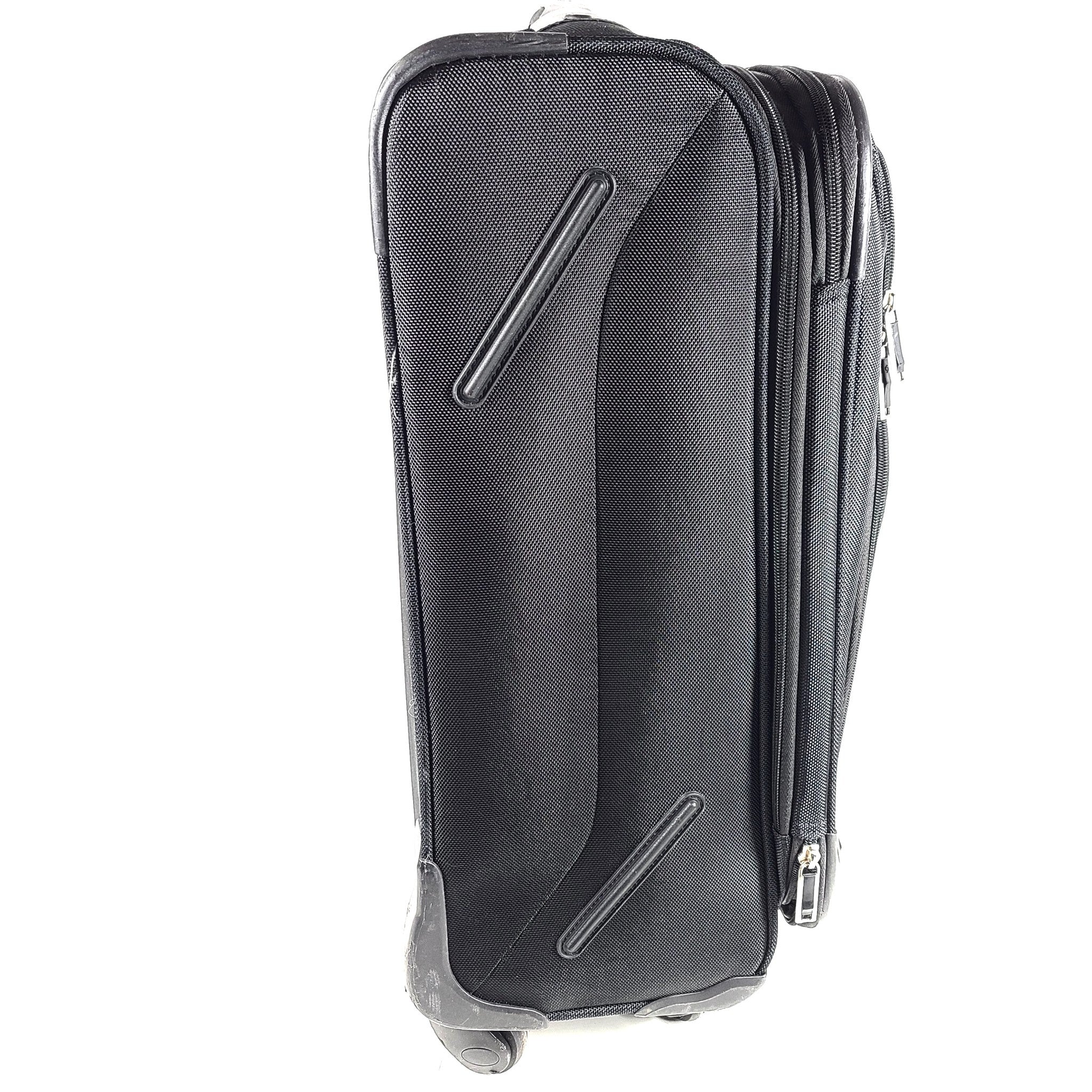 Samsonite 23" Carry On Softside Spinner Expandable Suitcase Luggage - Black V1