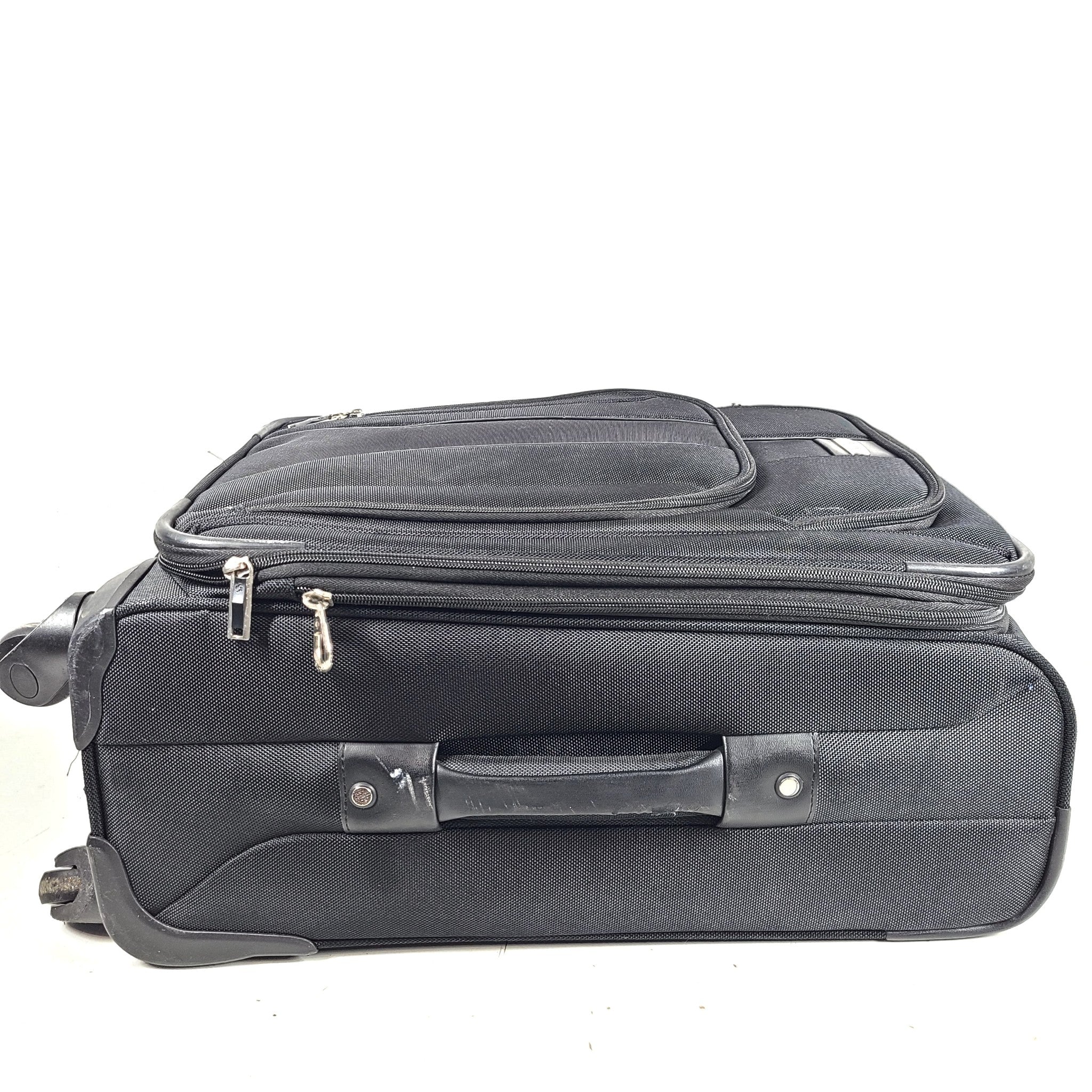 Samsonite 23" Carry On Softside Spinner Expandable Suitcase Luggage - Black V1
