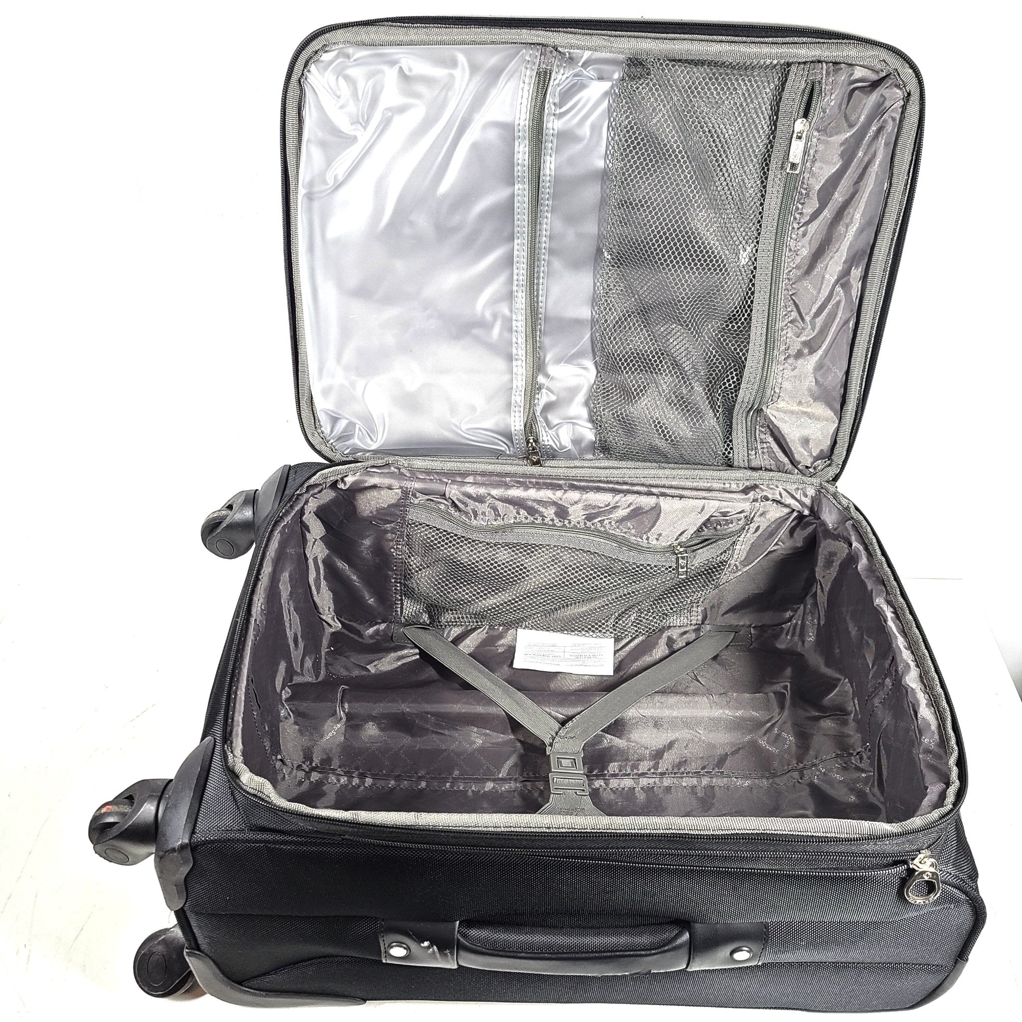 Samsonite 23" Carry On Softside Spinner Expandable Suitcase Luggage - Black V1
