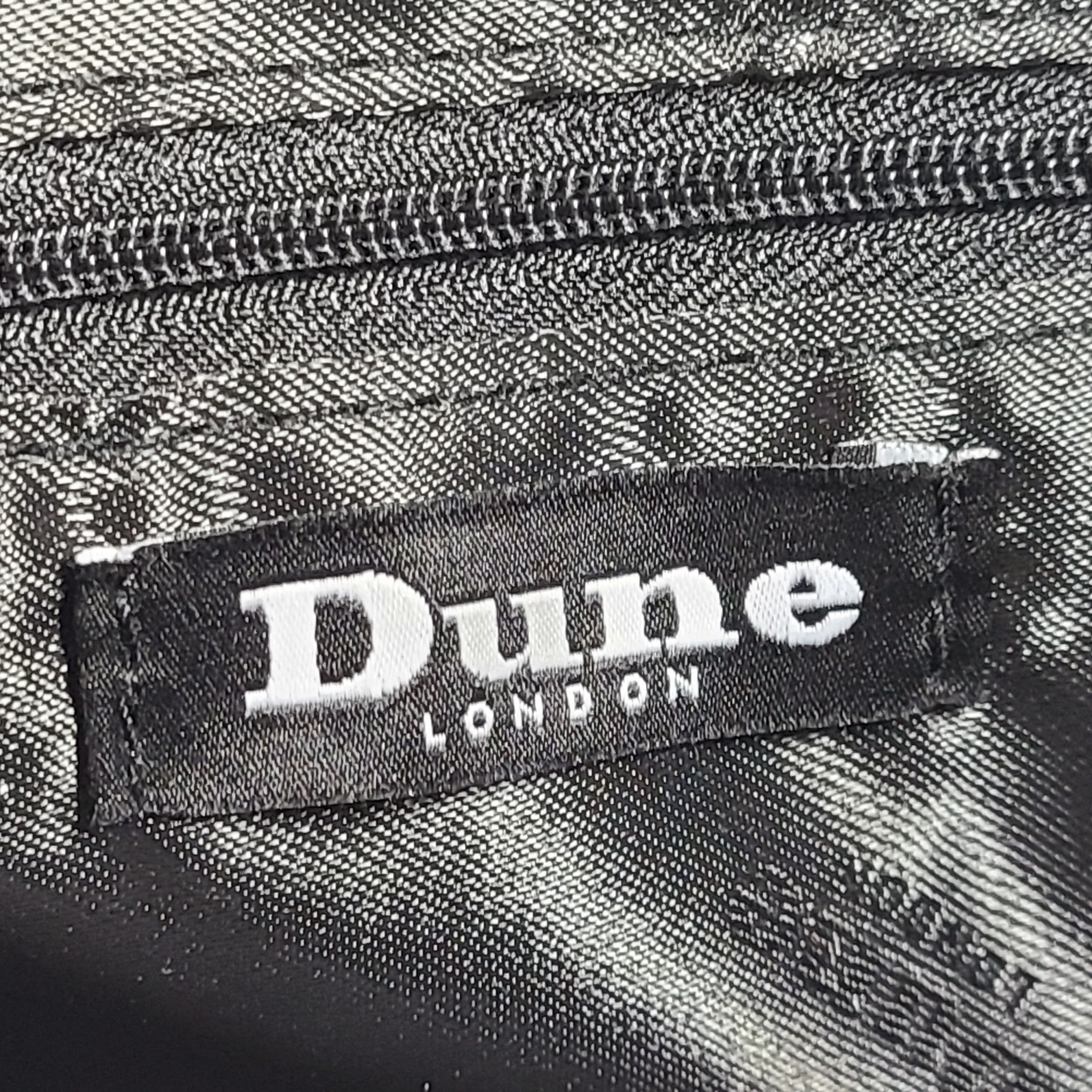 Dune London Women's Faux Snake Crossbody Purse Shoulder Strap Leather Gray