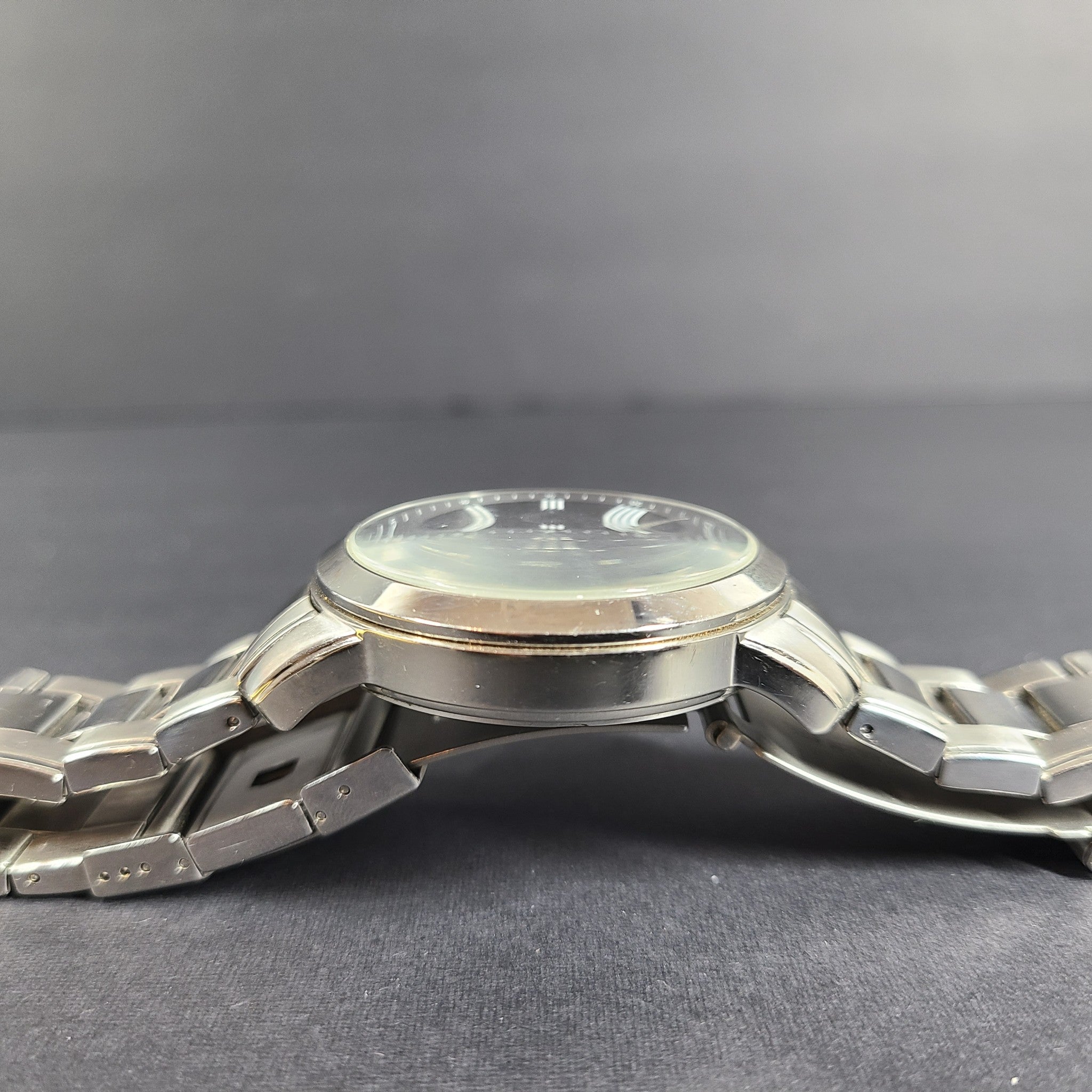 Fossil Men's Quartz Chronograph Silver Stainless Steel BQ1279 Watch Black