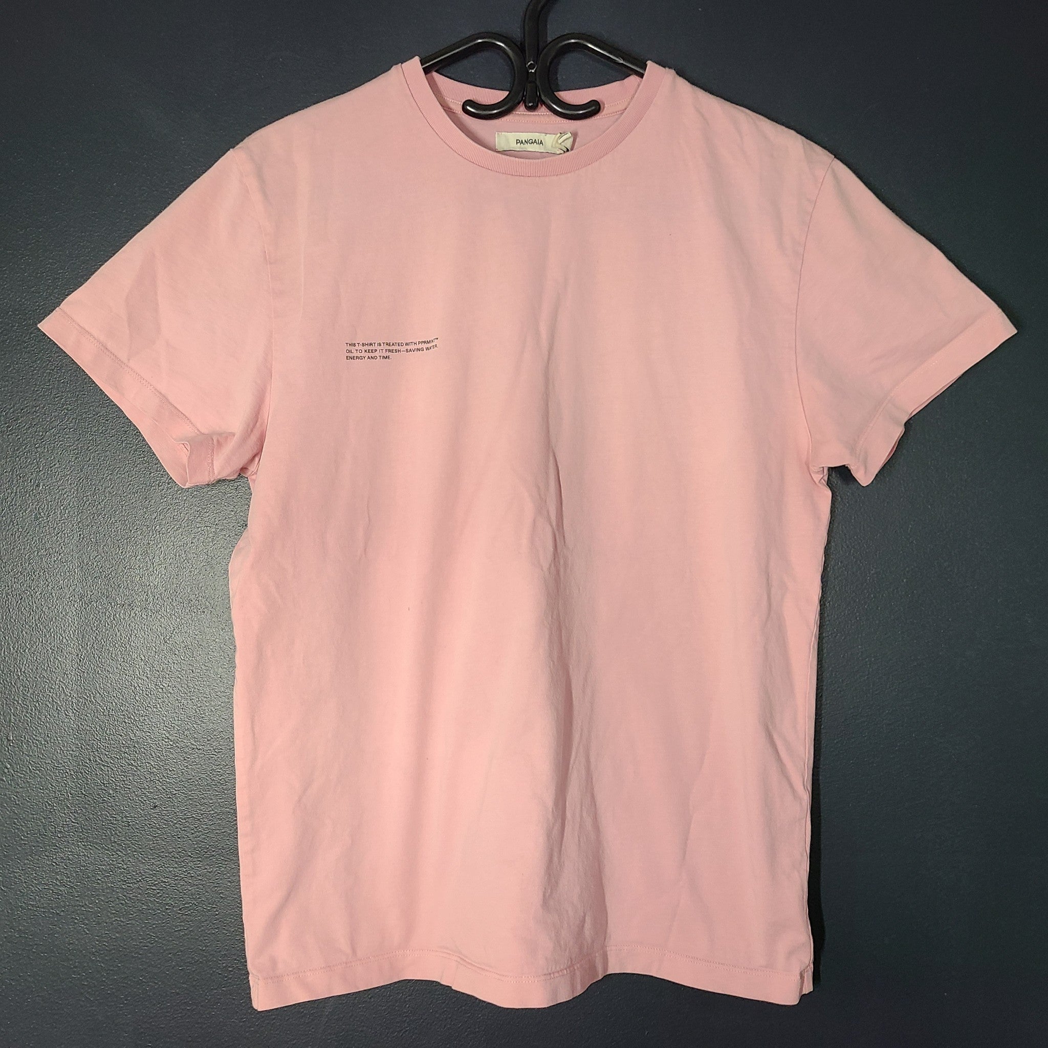 Pangaia Women's 365 Midweight T-Shirt Cotton Logo Print Magnolia Pink XS