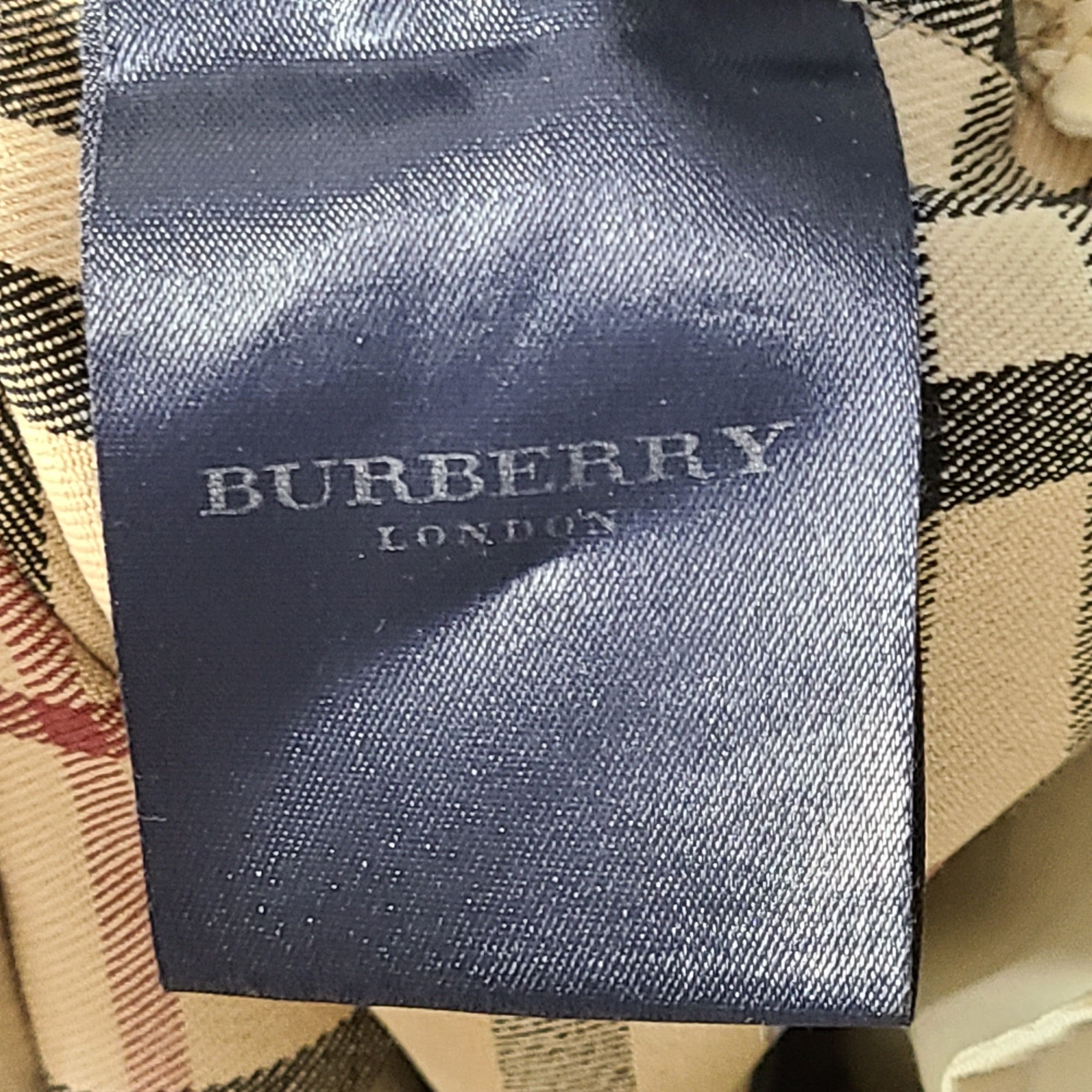 Burberry London Women's Vintage Straight Fit Contrast Check Cotton Pants 29"