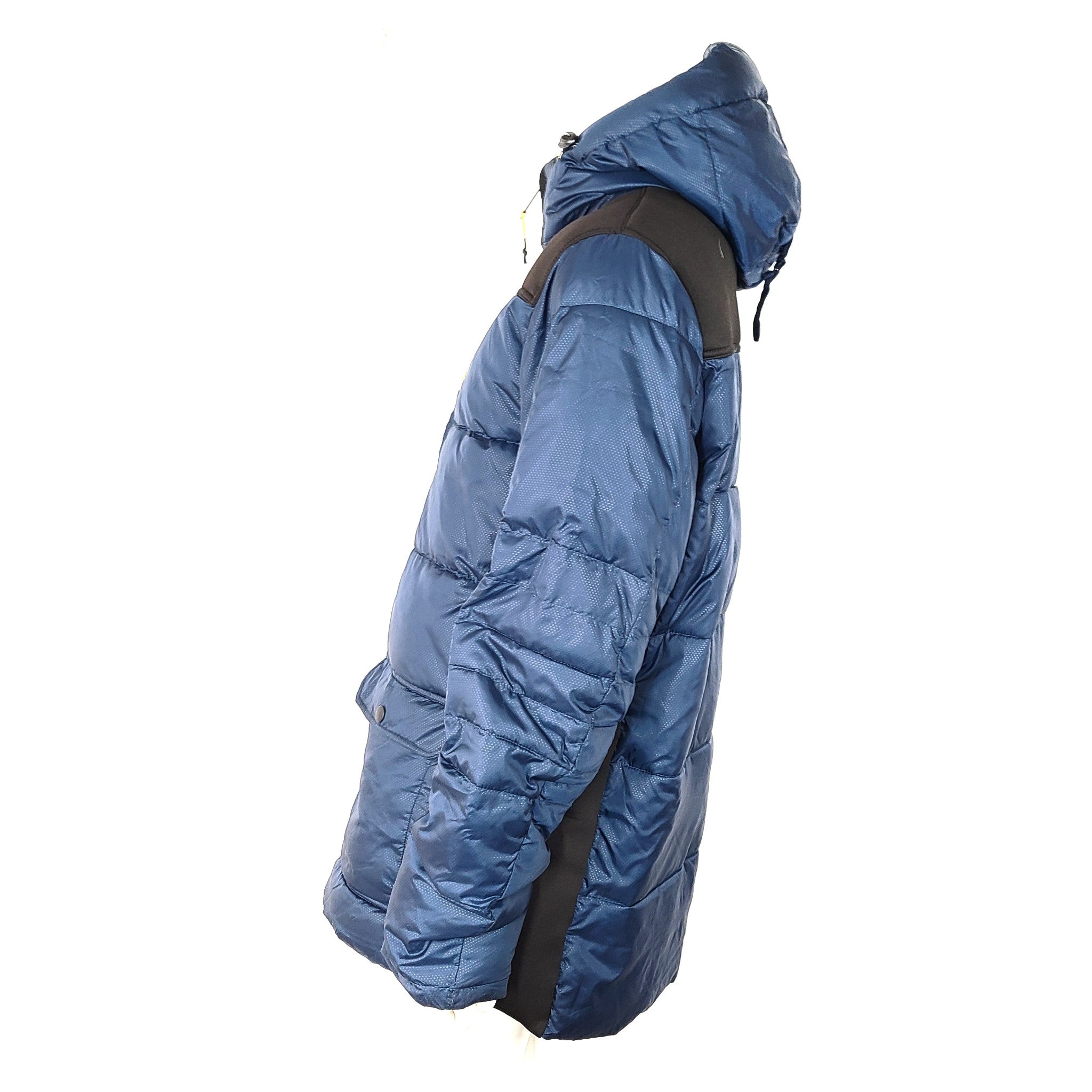 Point Zero Men's Carlyle Parka Puffer Jacket Bodywarmer Water-Repellent Blue XL
