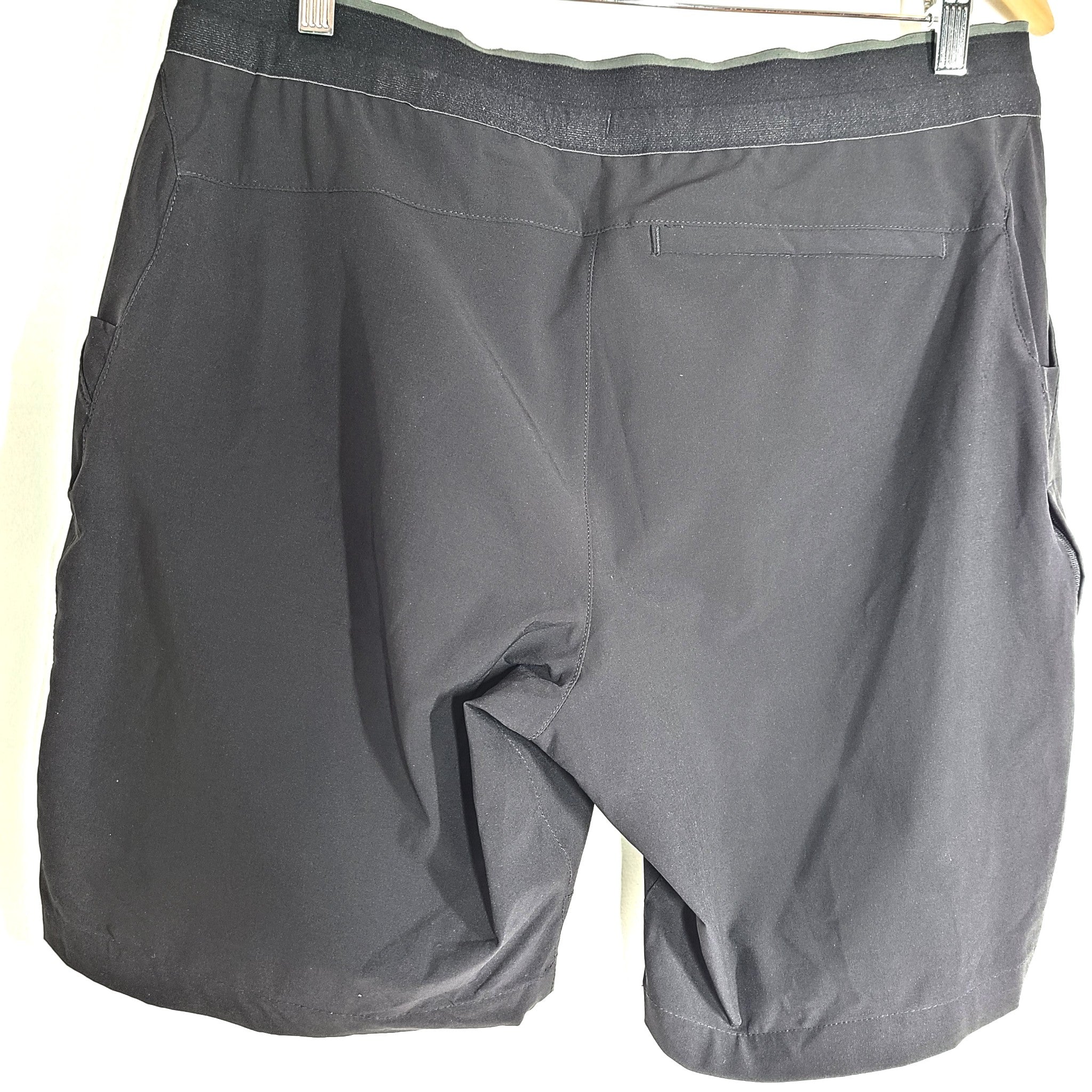The North Face Men's Swim Shorts 9" Elastic Waistband Drawstring Black Sz 34